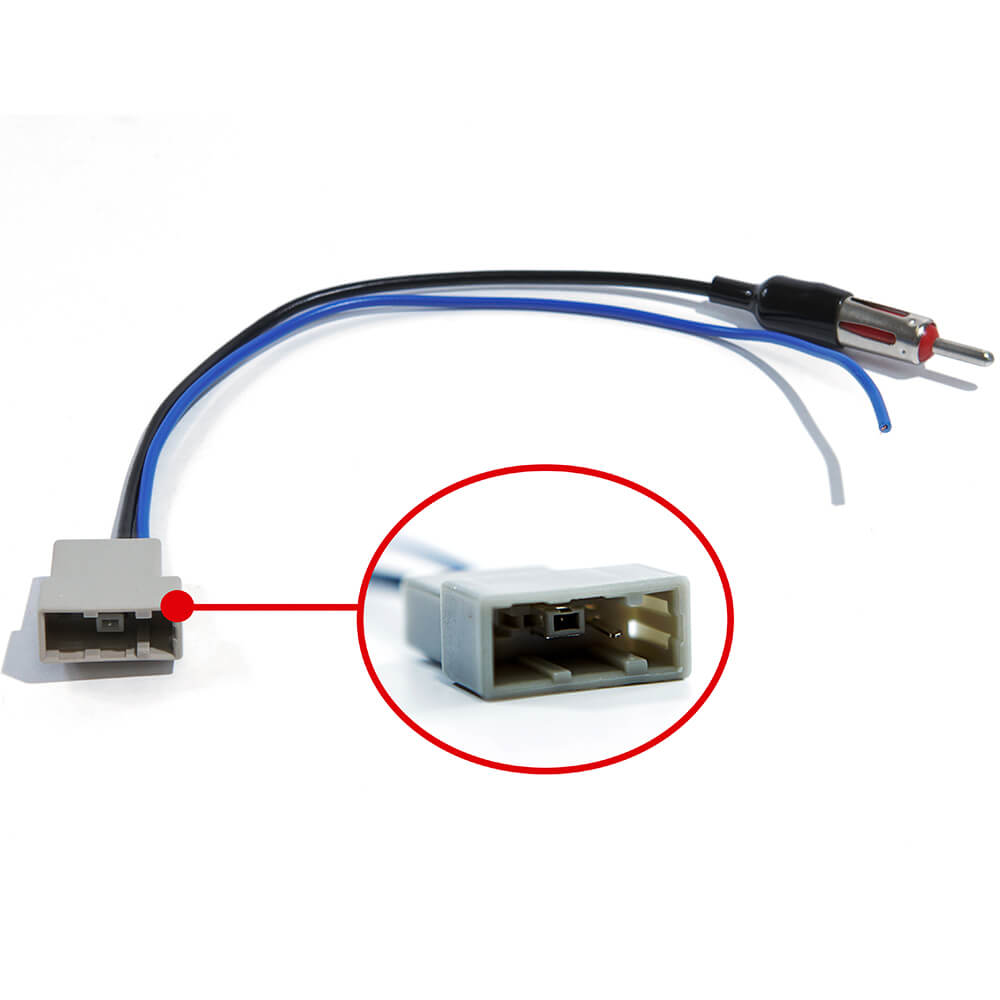 Chicote De Antena para Antena Nissan Kicks/March/Sentra/Versa/Tiida/X-Terra 2010 até 2020 - EXC011