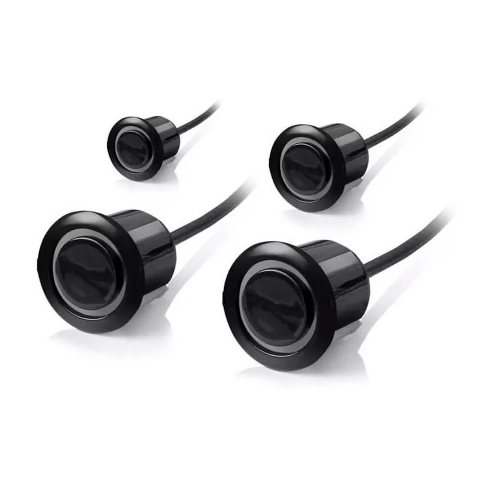Sensor de Estacionamento Automotivo para Carro Universal 4 sensores e display Preto SE185B