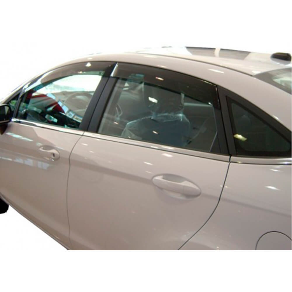 Calha de Chuva New Fiesta Sedan 2011 até 2017 4 Portas Inteiriça TG Poli - 21014