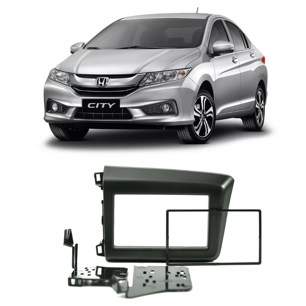 Moldura 2 Din 7" Honda New Civic 12/16 Double EPX204 Preto - JP/CH