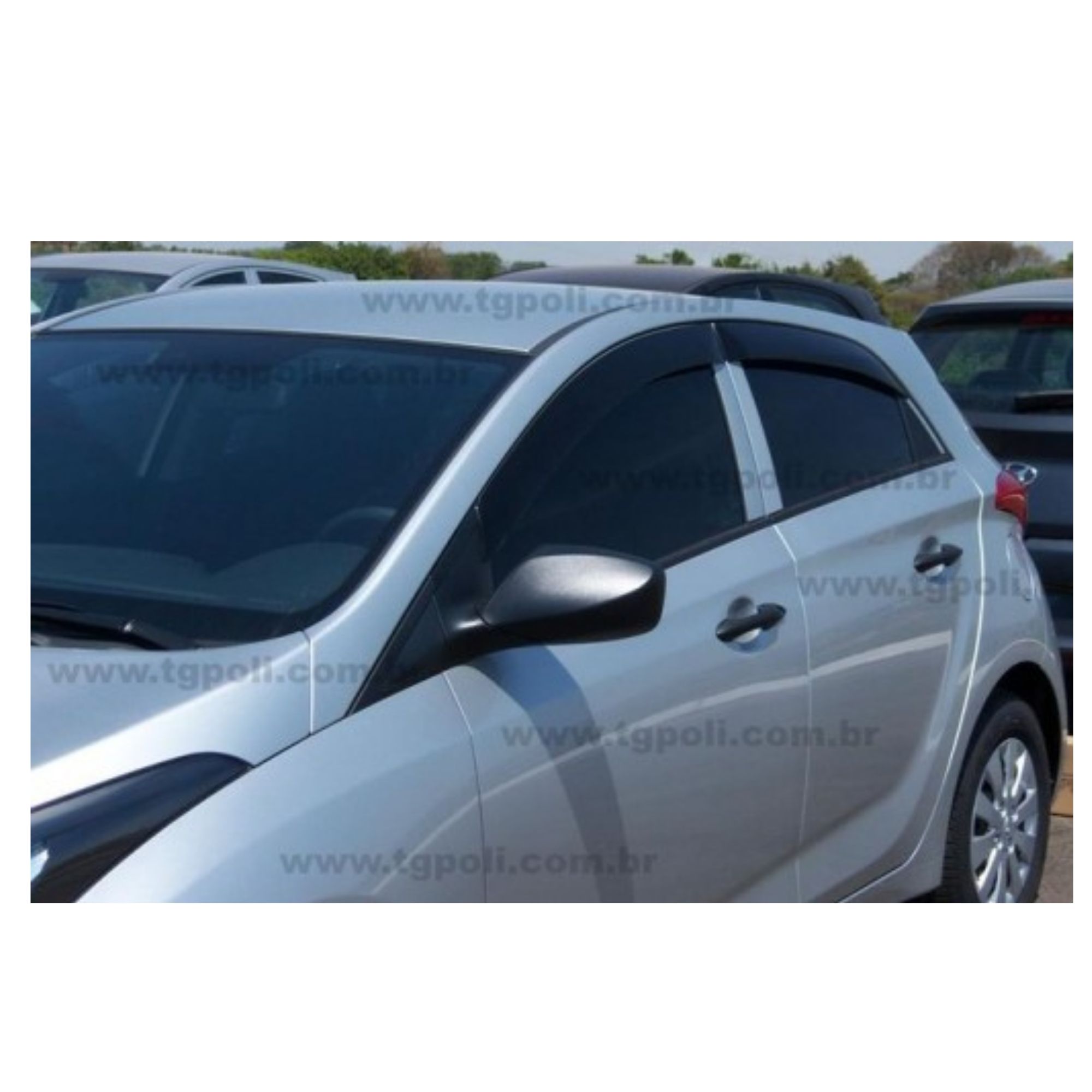 Calha de Chuva Hyundai HB20 Hatch 2012 a 2019 4 Portas TG Poli - 25005