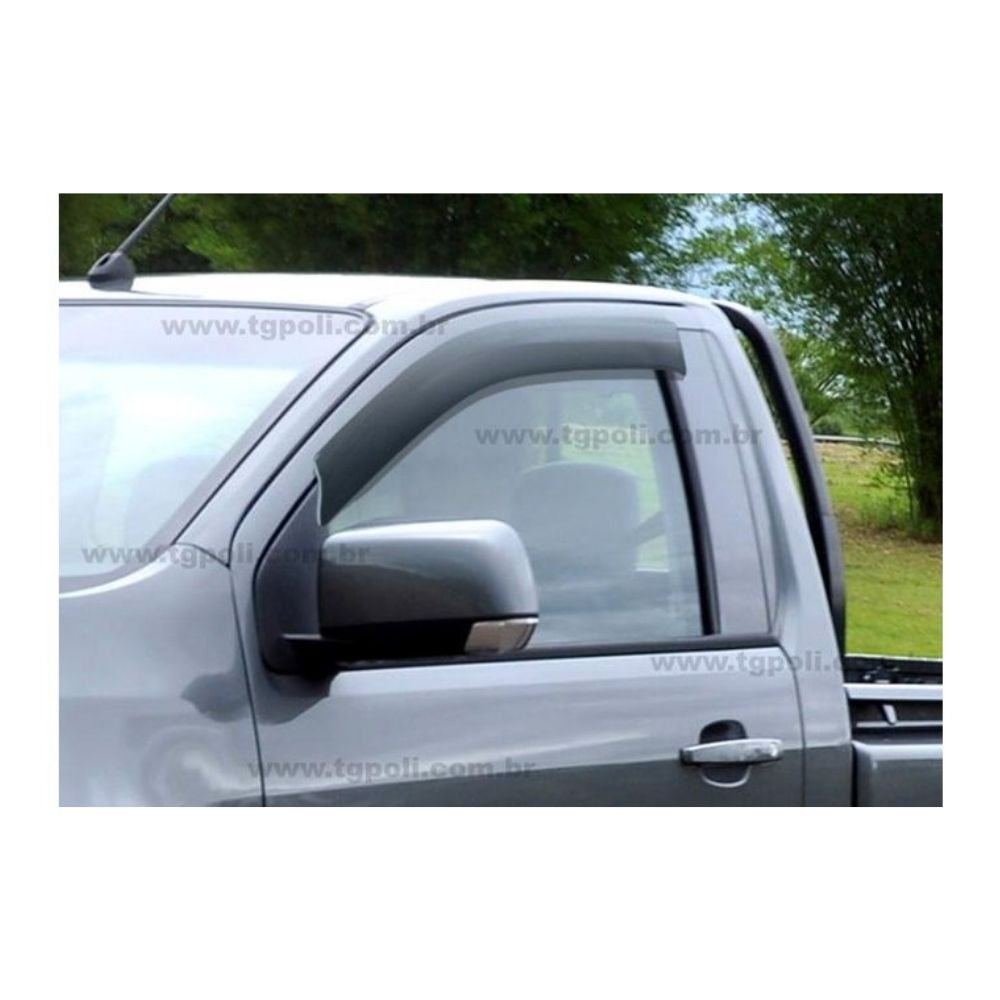 Calha de Chuva para Chevrolet S10 2012 em diante 2 Portas Cabine simples TG Poli - 23024