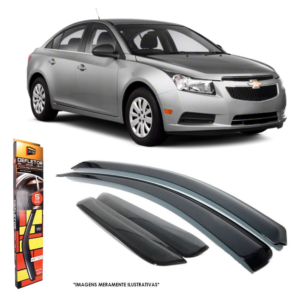 Calha de Chuva Cruze Sedan 2011 até 2016 4 portas TG Poli - 23022
