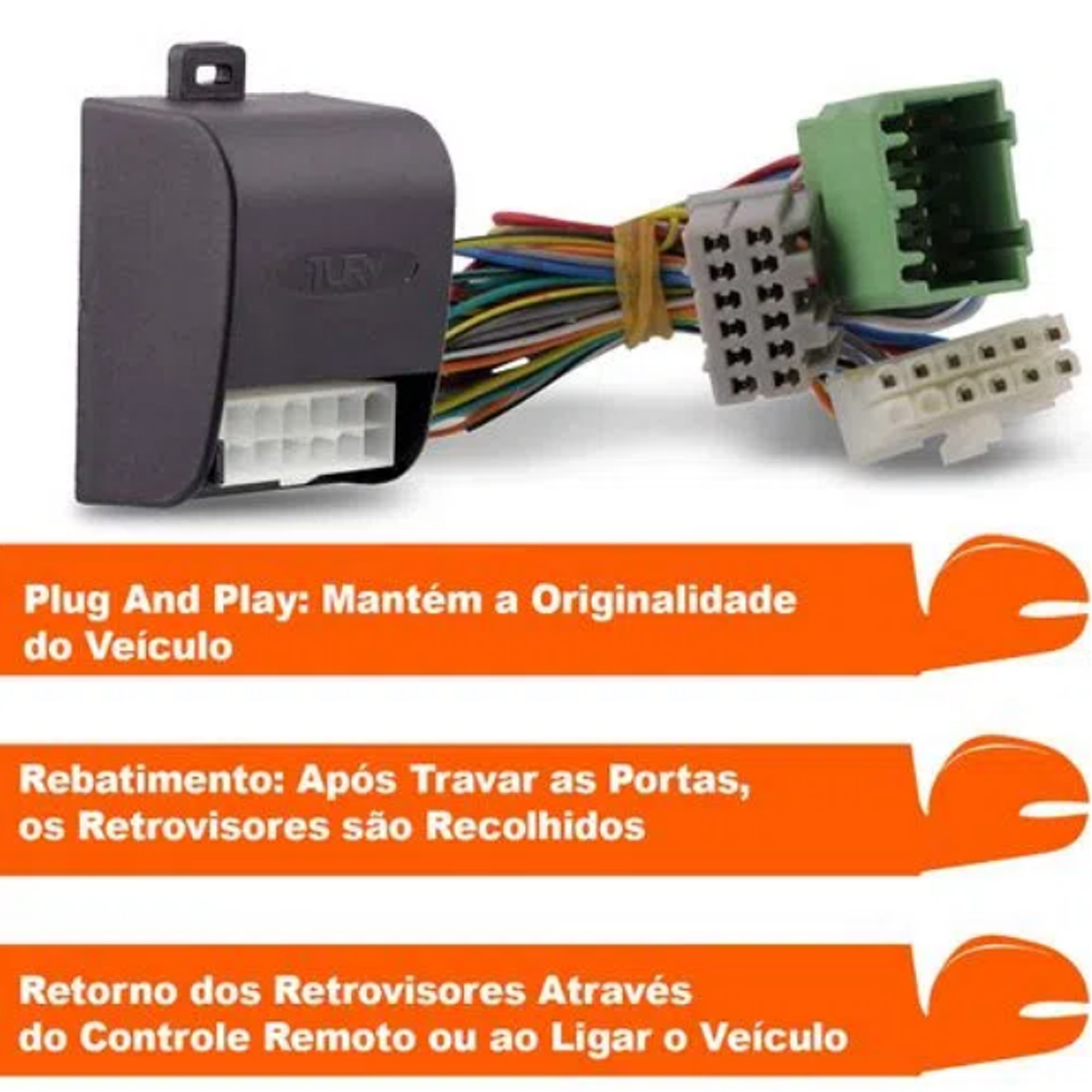 Módulo de Fechamento de Retrovisor Elétrico Rebatimento Kia Carnival 2007 até 2014 Tury - AC02G