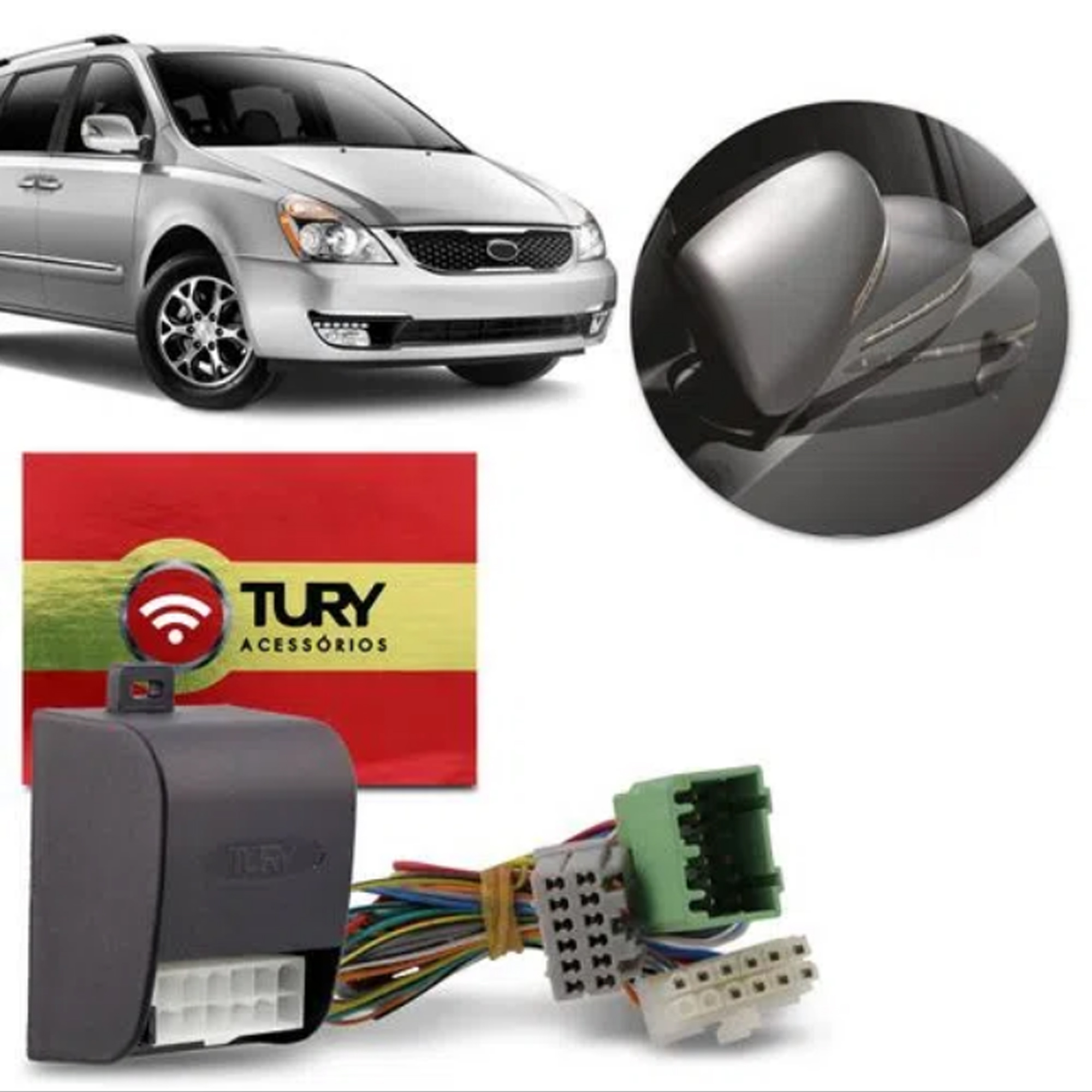 Modulo de Retrovisor Fechamento Automático Kia Optima 2012 até 2014 Tury - AC02E