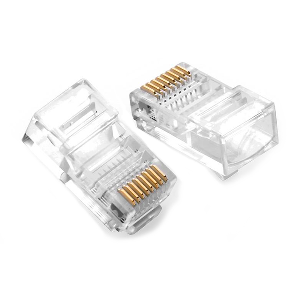 Conector RJ45 CAT-5E 8 vias x 8 contatos com 50 Unidades