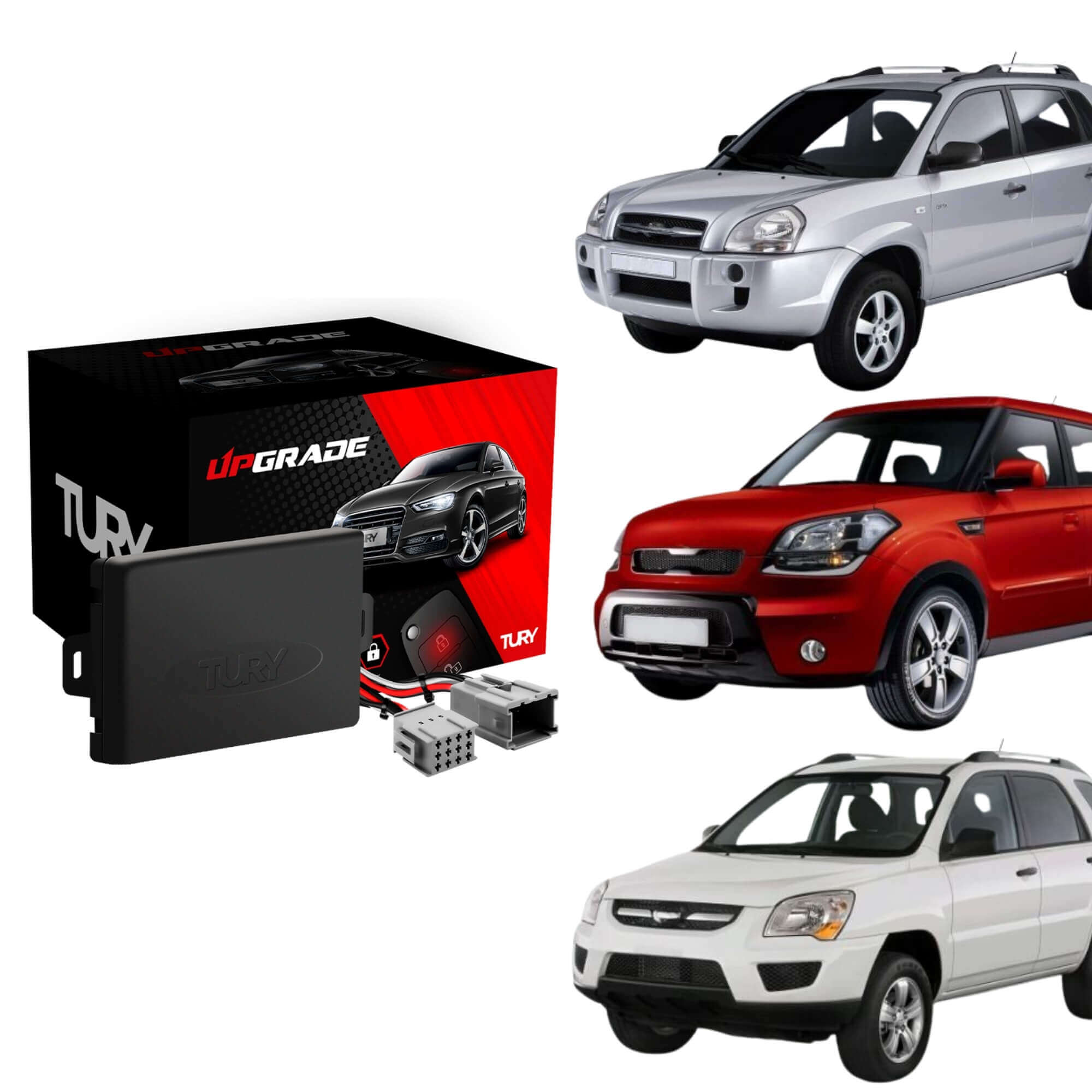 Módulo Automação de Vidros Elétricos compatível com Tucson, Soul, Sportage Tury - PRO 4.28 C