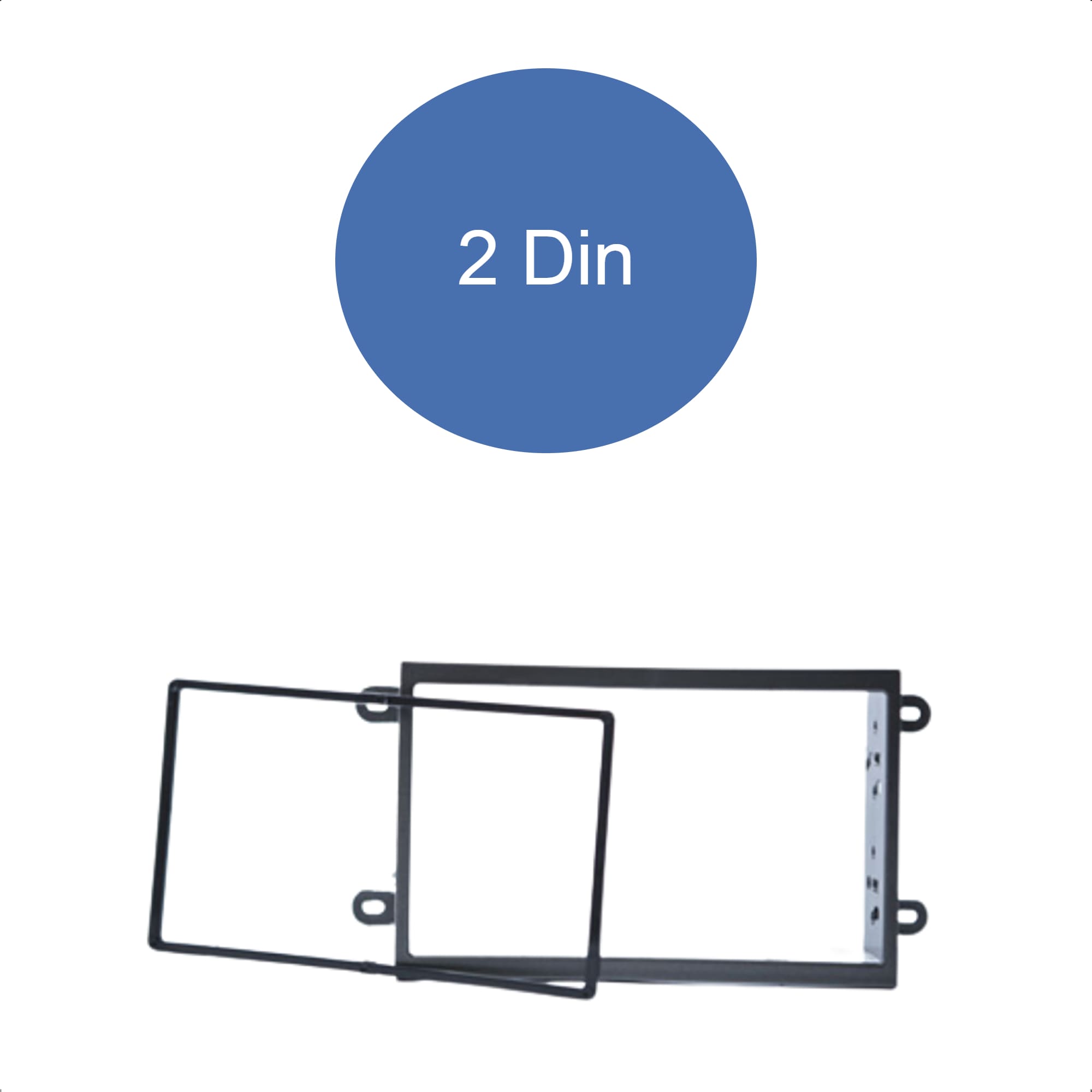 Moldura 2 DIN Cinza Expex EPX102 Onix, Prisma, Joy, Cobalt, Spin - Vários Anos
