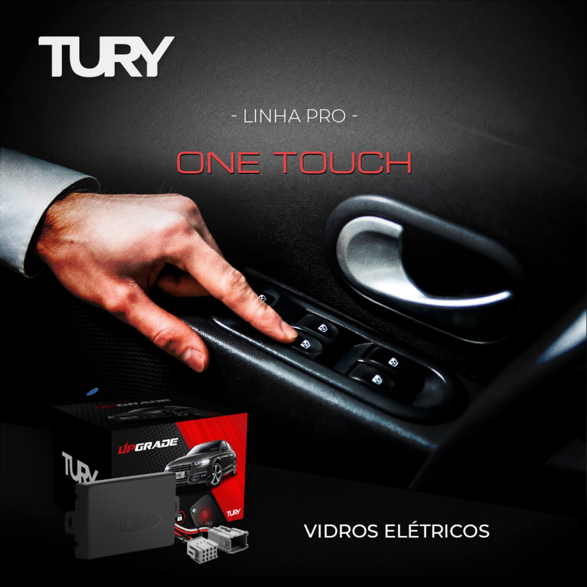 Módulo Automação de Vidros Elétricos Antiesmagamento compatível com RAV4 13/19 Tury - PRO4.8BH
