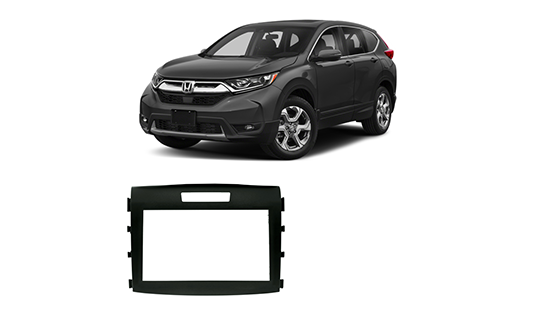 Moldura 2 Din Honda CRV 2012 em diante 1Din JP EPX090 Preta