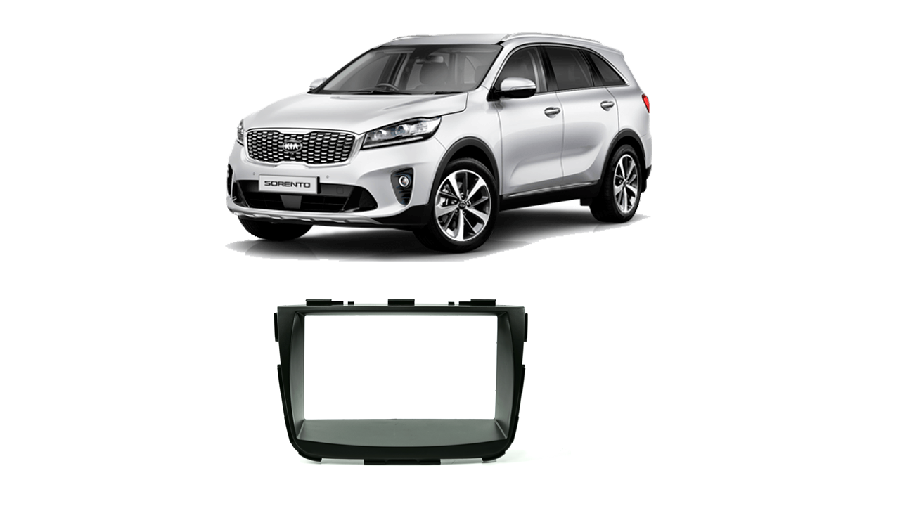 Moldura 2 Din Sorento 2013 2014 2015 JP CH Preta EPX121