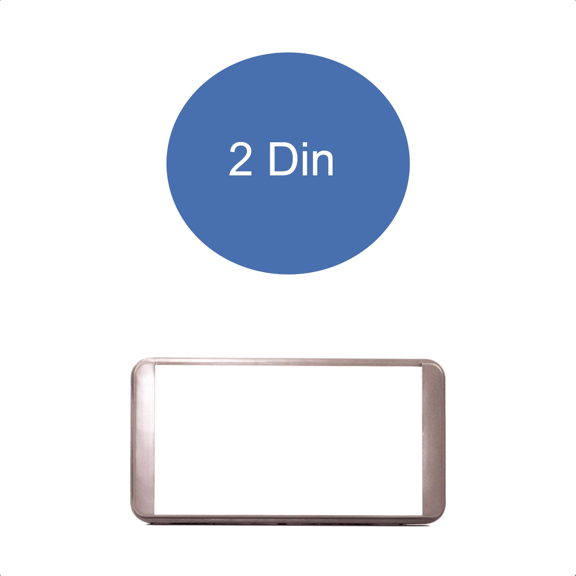 Moldura 2 Din Cinza Corolla 2003 Até 2007 Hilux SW4/SRV 2005-2011 Prado Todas Expex - EPX082