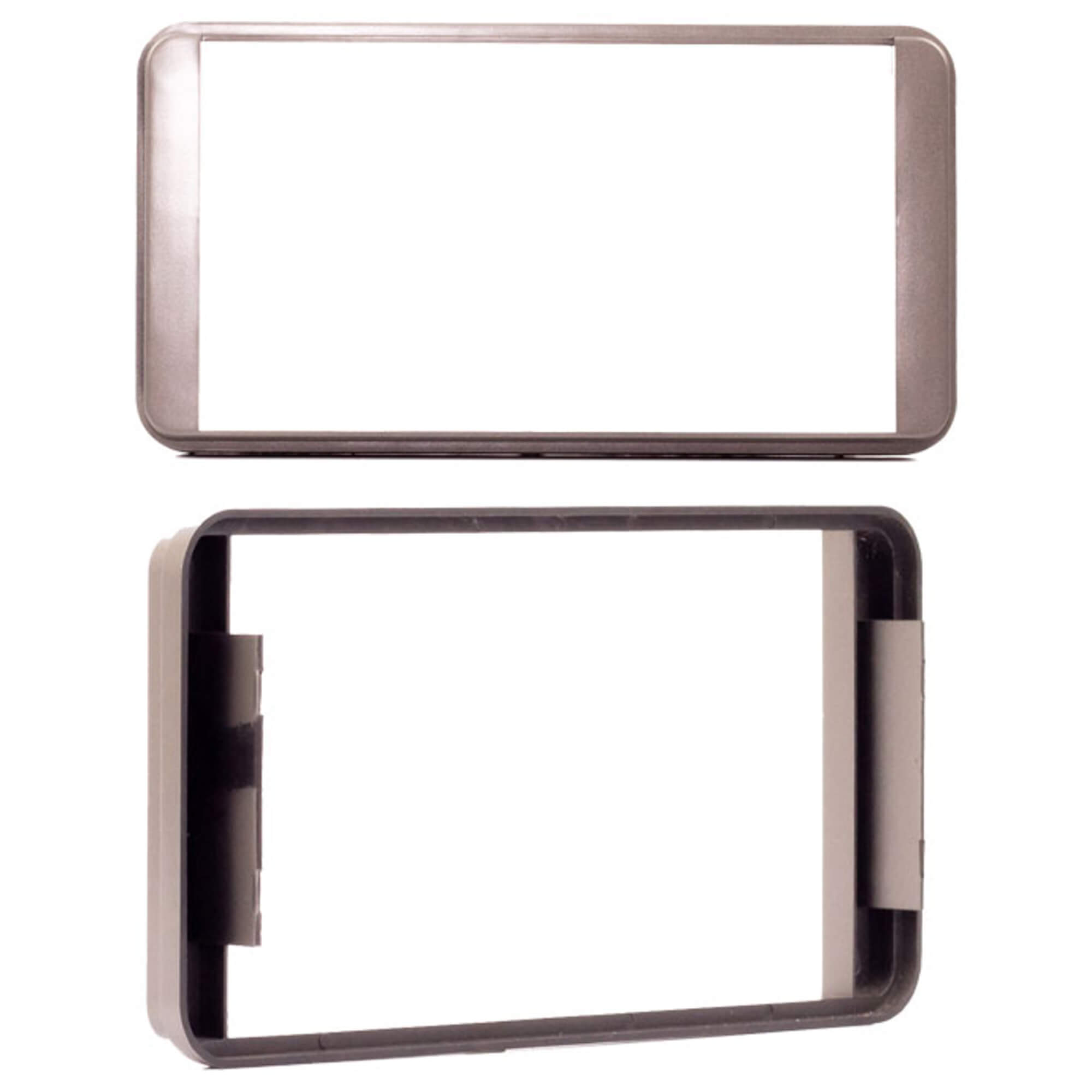 Moldura 2 Din Cinza Corolla 2003 Até 2007 Hilux SW4/SRV 2005-2011 Prado Todas Expex - EPX082