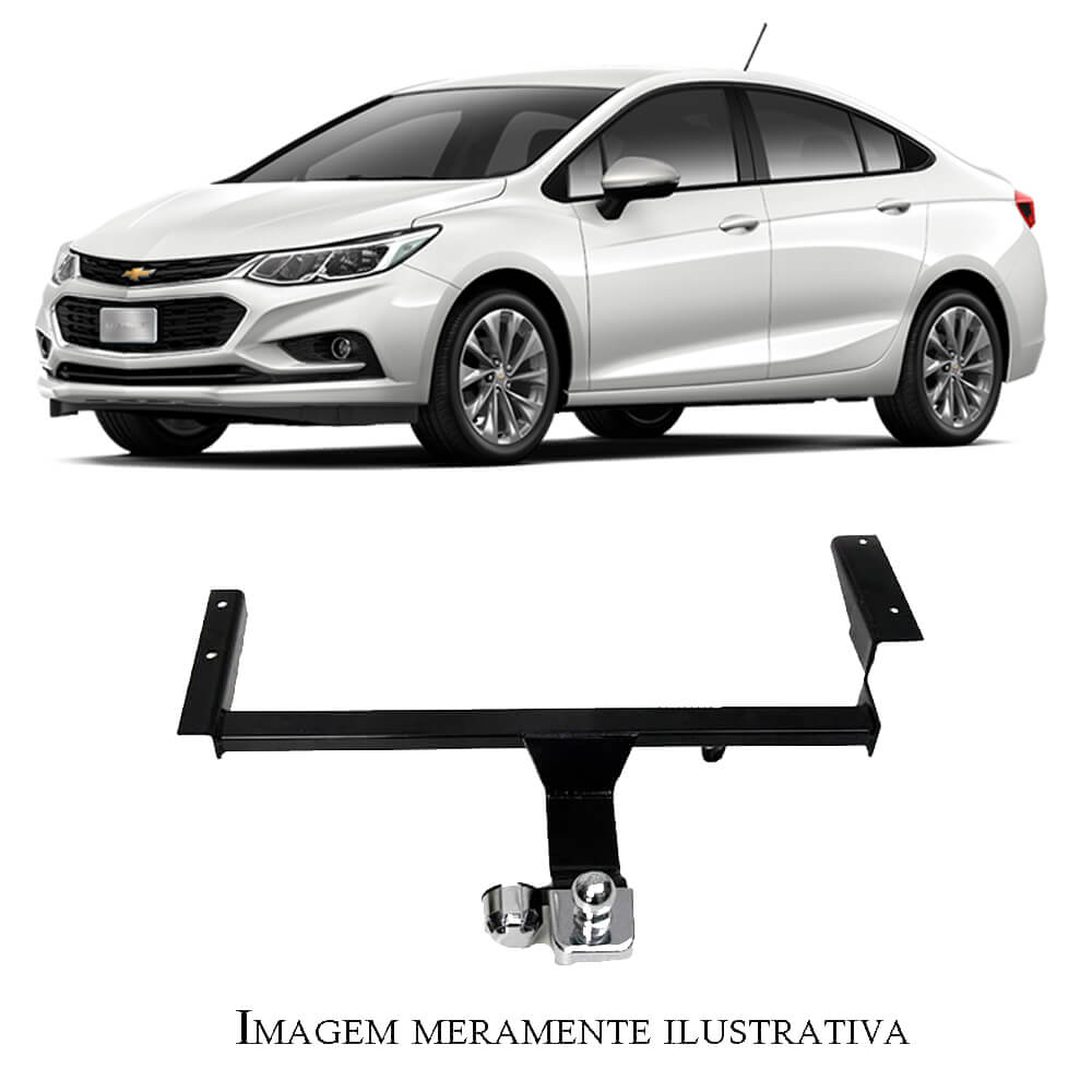Engate Braconi Cruze Sedan 11/16 Sem Furar com Bola Cromada Tração até 450kg Fixo - GM-43