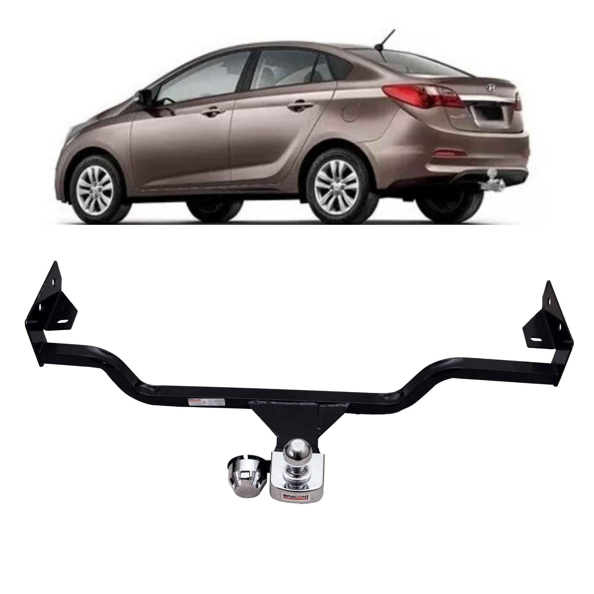 Engate Braconi HB20 Sedan 2012-2019 Sem Furar Tração 450kg Modelo Fixo-IM-108