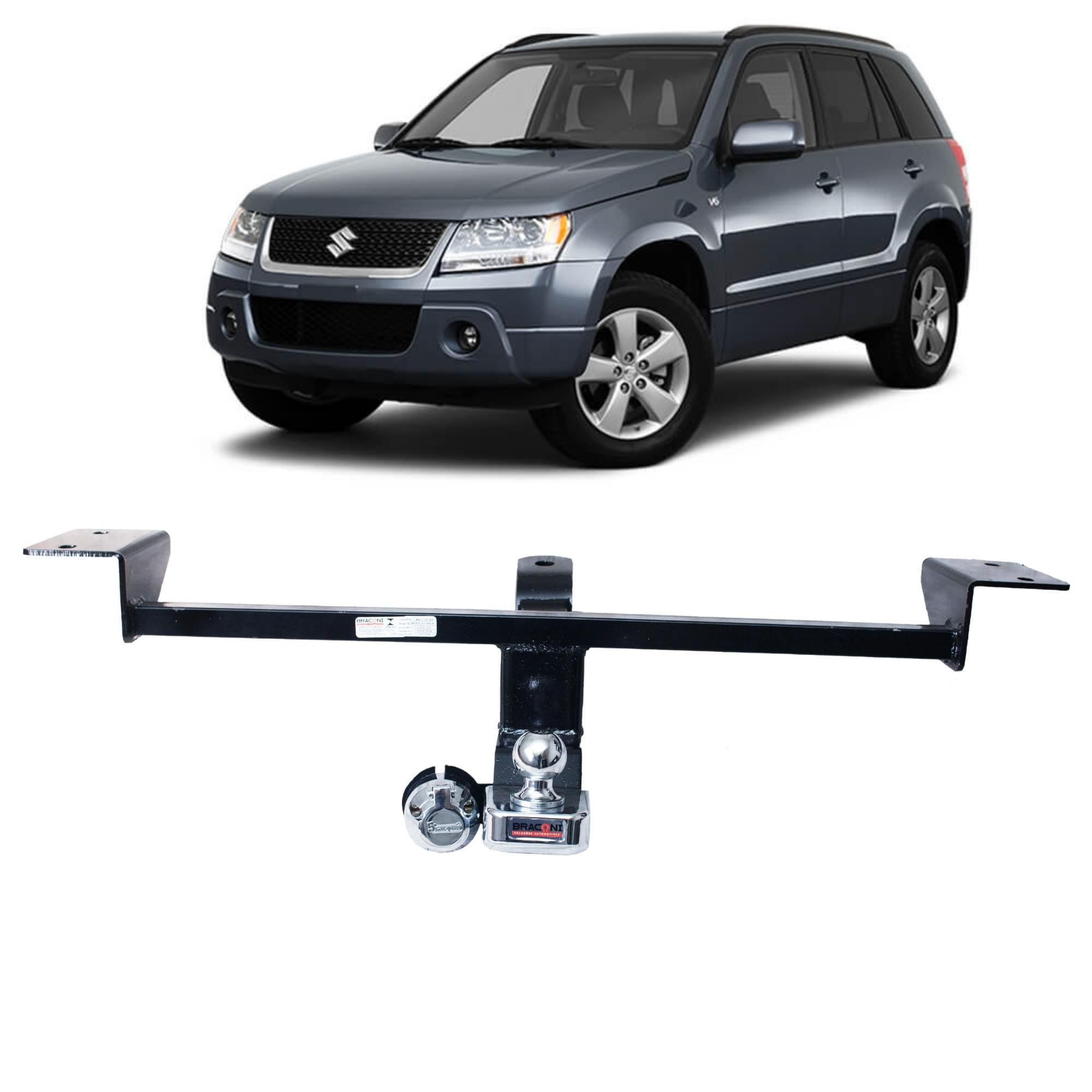 Engate Braconi Grand Vitara 2010-2016 Sem Furar com Bola Cromada Tração até 450kg IM-95