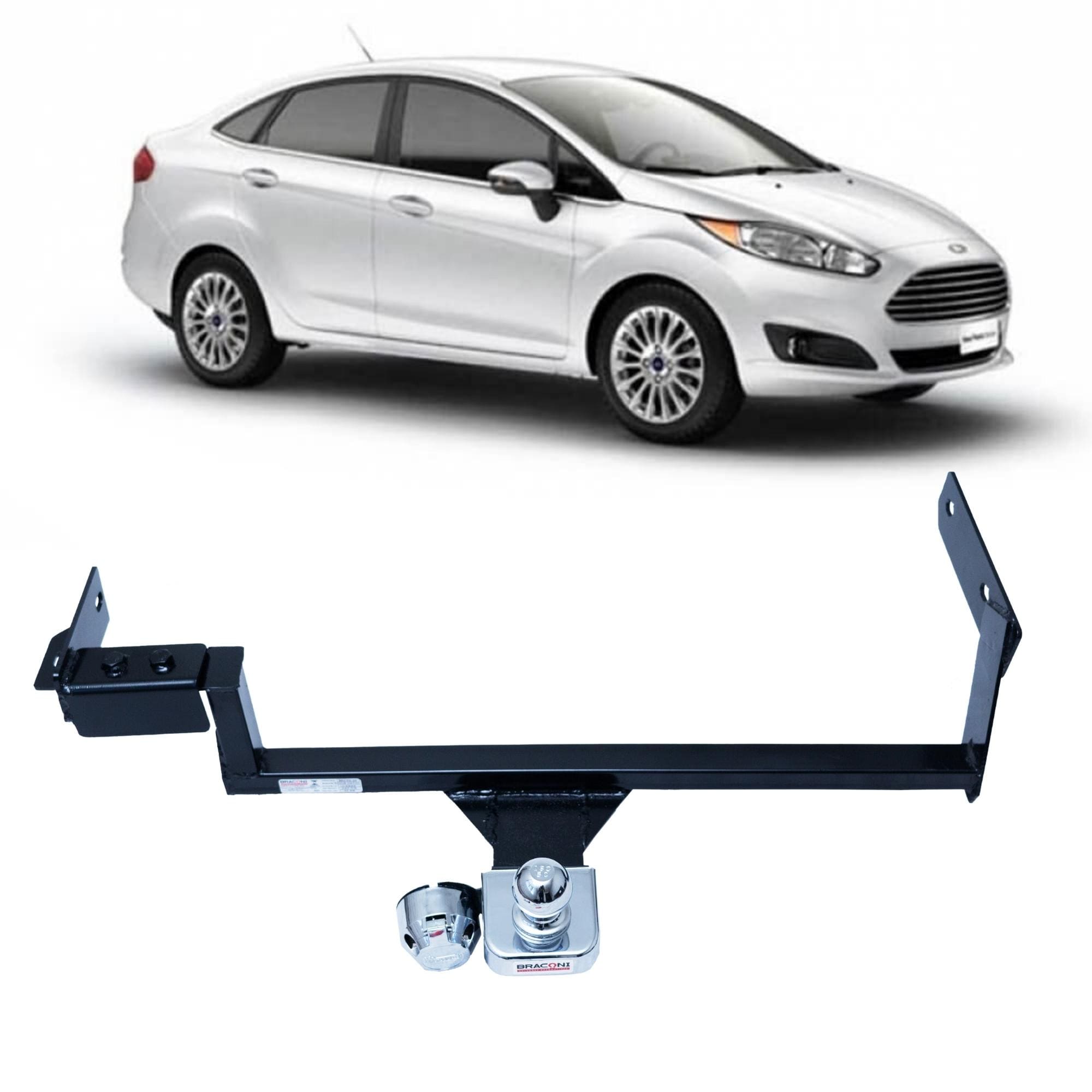Engate Braconi New Fiesta Sedan Importado 2011-2023 Sem Furar com Bola Cromada Tração 450kg-FD-24