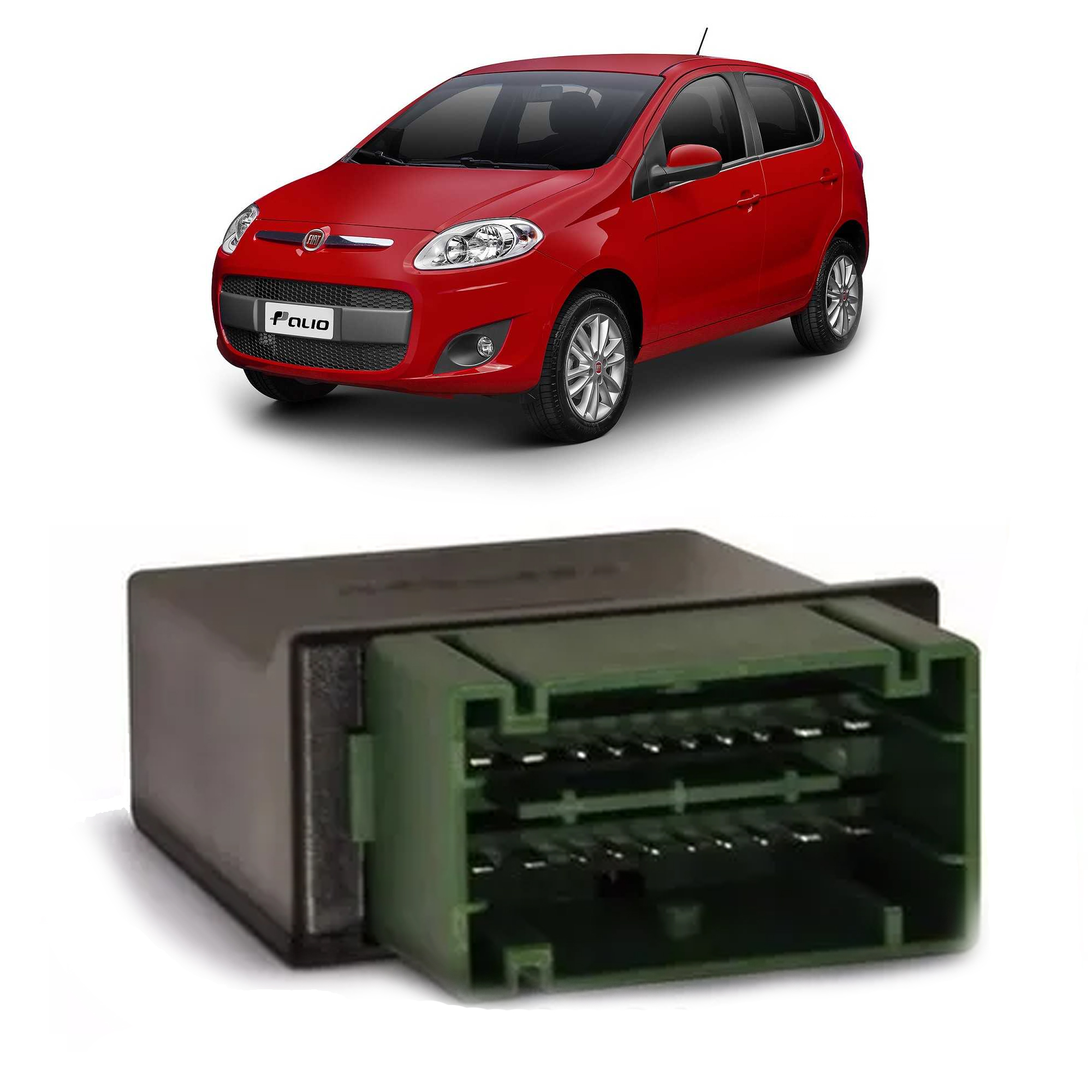 Módulo de Vidro com Antiesmagamento linha Fiat Traseiro 2 Portas Positron - 12327000