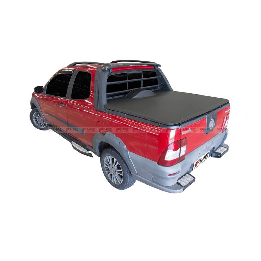 Capota Marítima Fiat Strada Cabine dupla com Estepe sem Gancho 1998 a 2013 Flash Cover - BA042L