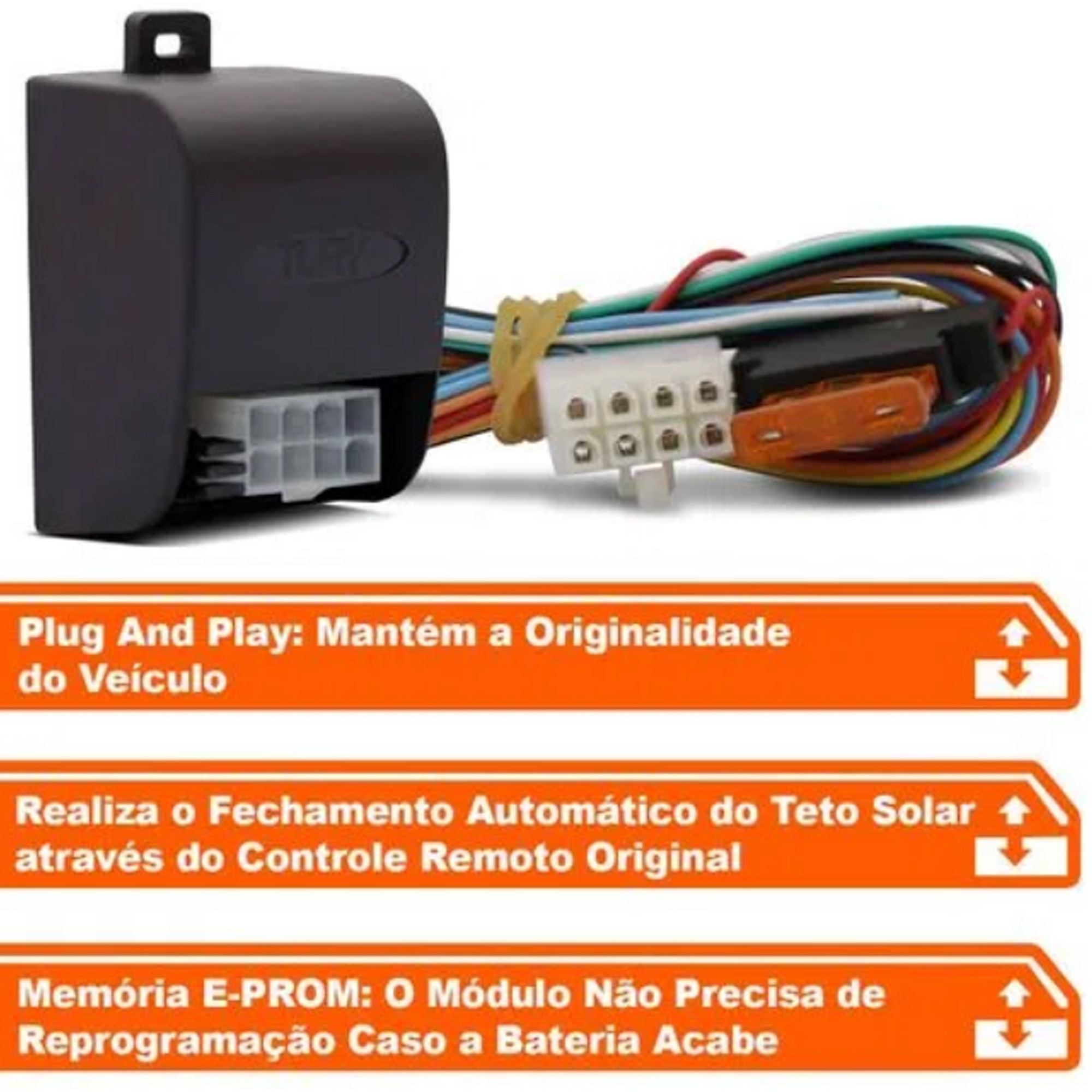 Módulo de Vidro e Teto Solar Anti-esmag. Polo/Golf/Crossfox/Saveiro/Fox/Tiguan/Voyage-Tury LVX5.4