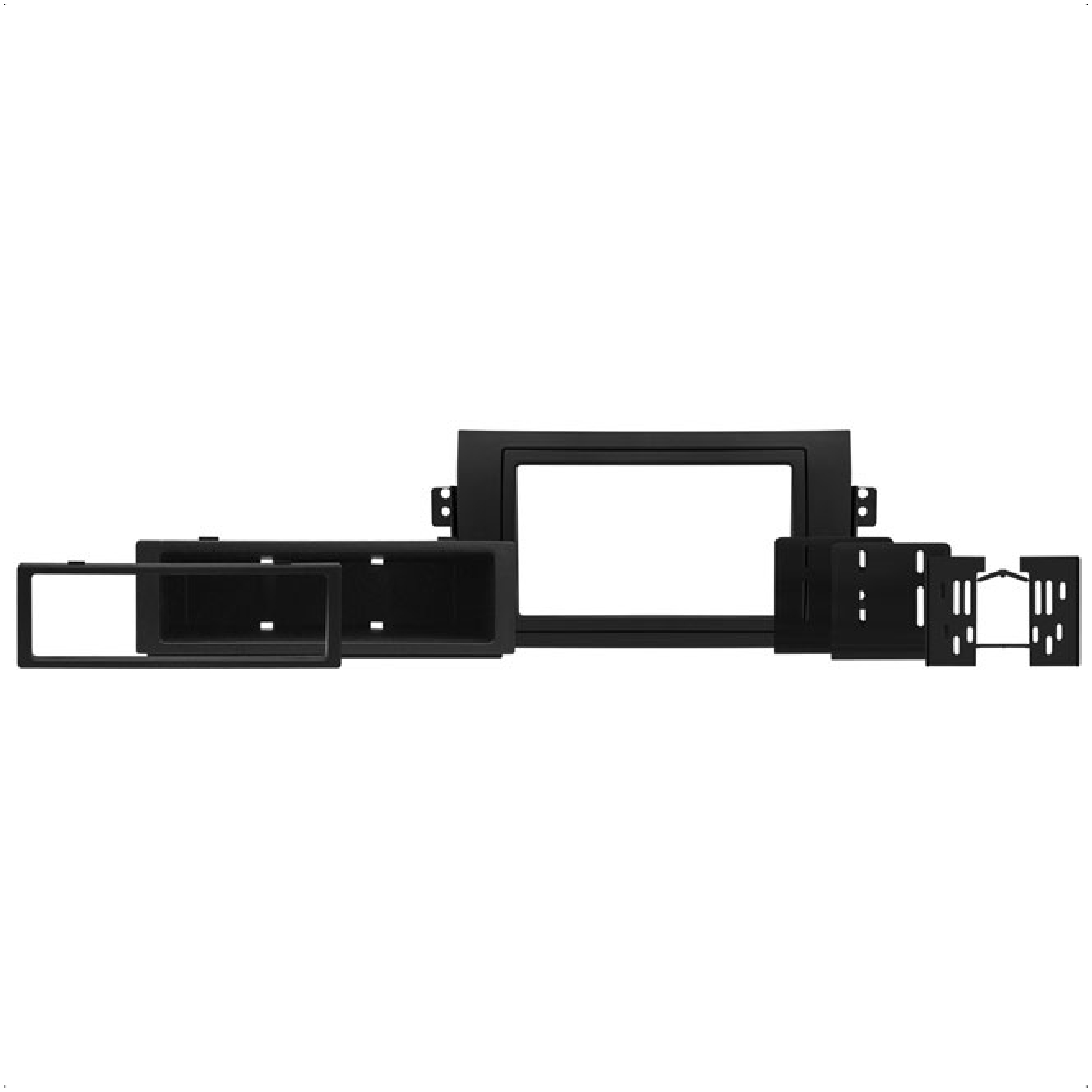 Moldura 1/2 Din SX4 2009 2010 2011 2012 2013 2014 2015 Preto JP Expex - EPX 024