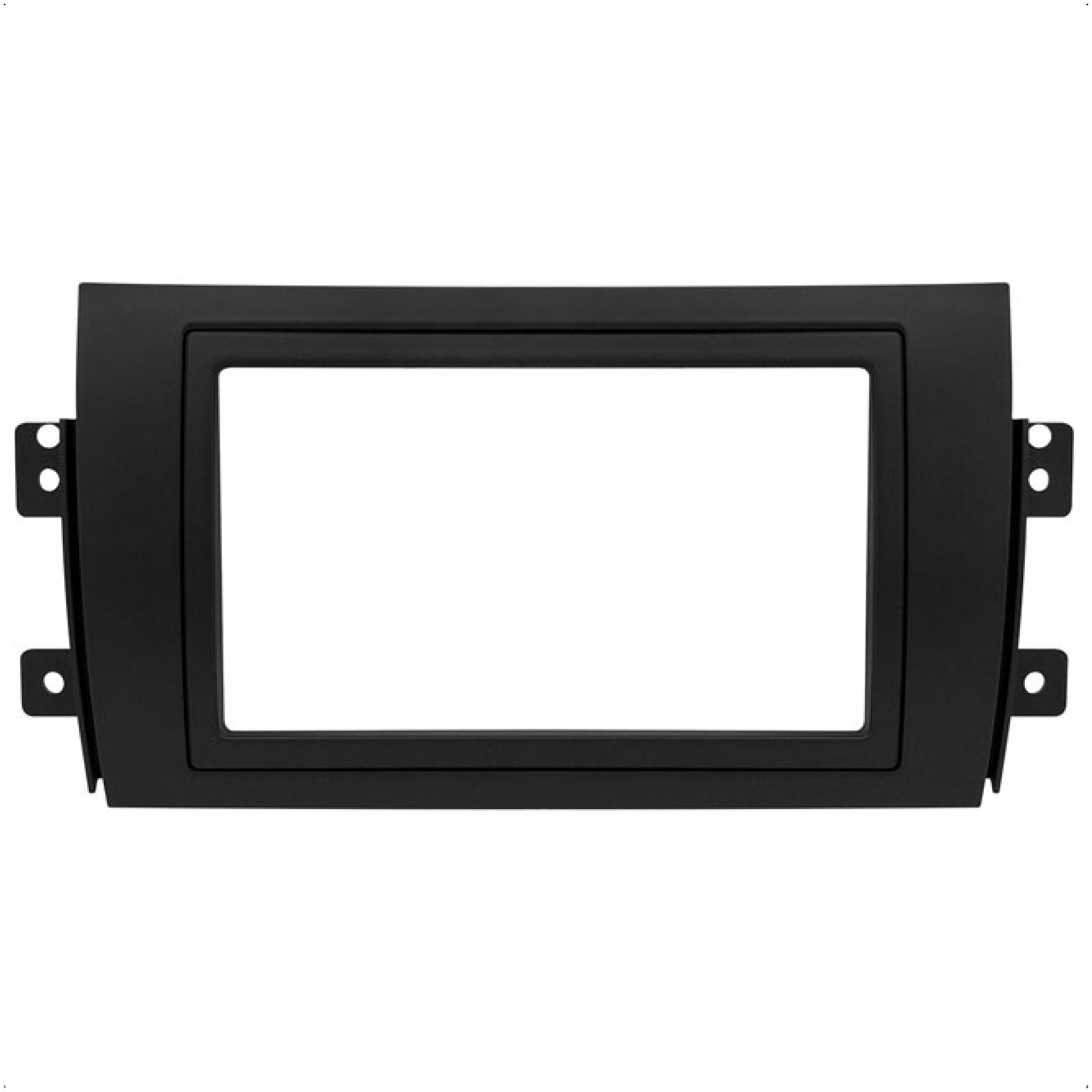 Moldura 1/2 Din SX4 2009 2010 2011 2012 2013 2014 2015 Preto JP Expex - EPX 024