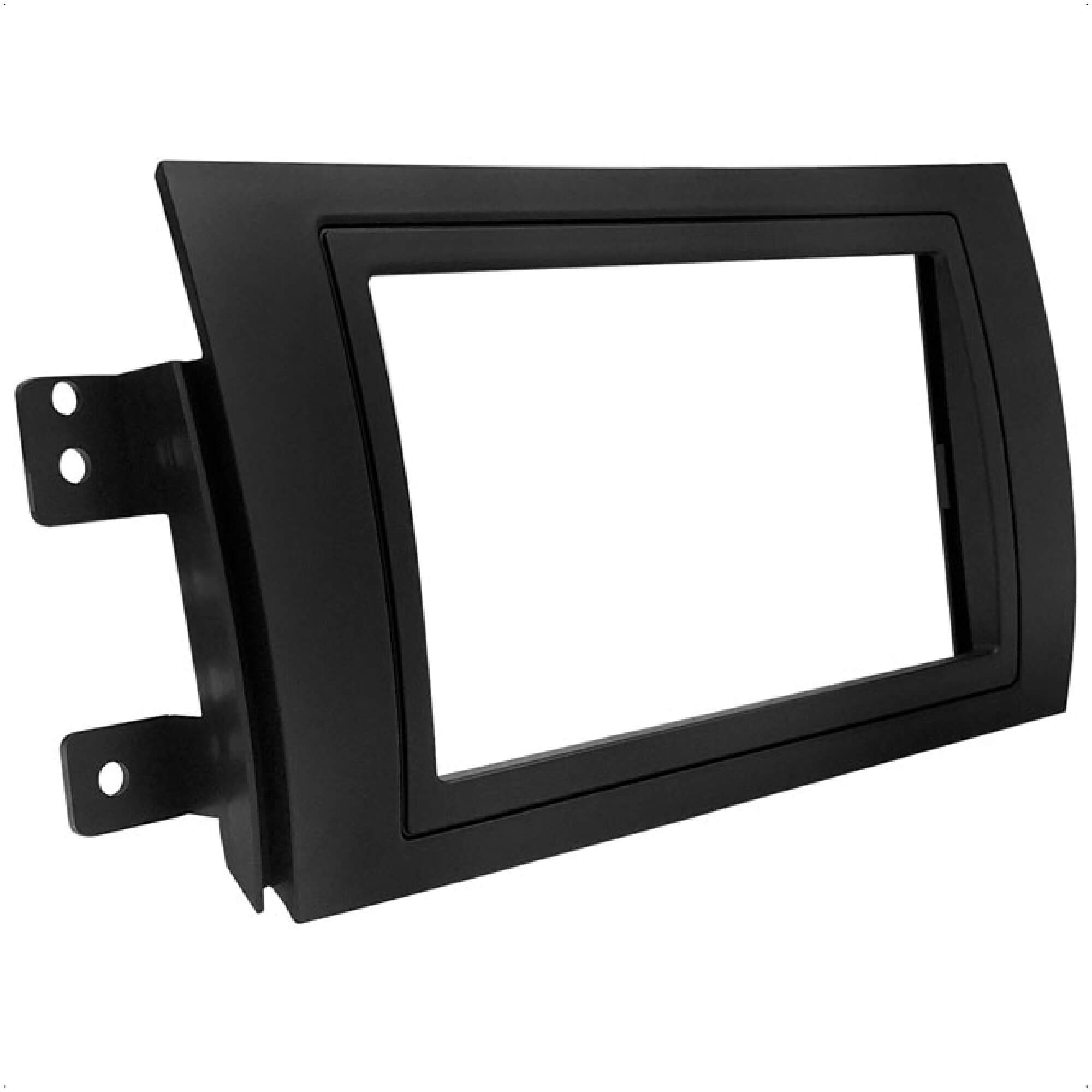 Moldura 1/2 Din SX4 2009 2010 2011 2012 2013 2014 2015 Preto JP Expex - EPX 024