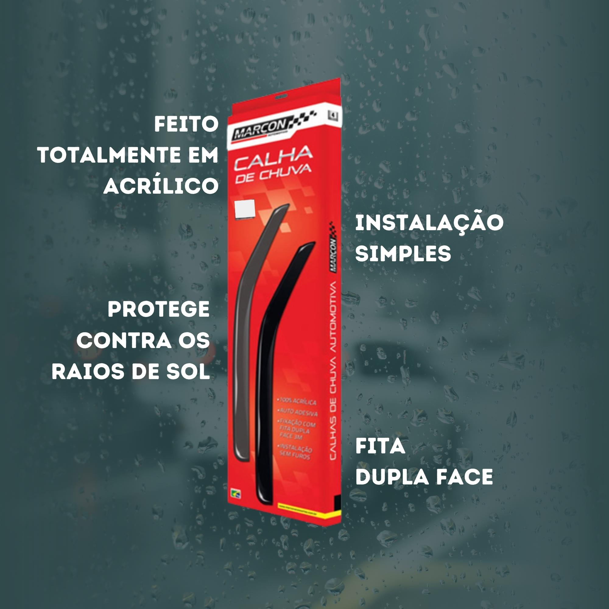 Calha De Chuva Volkswagen UP! Todos 2 Portas Marçon - VW-239