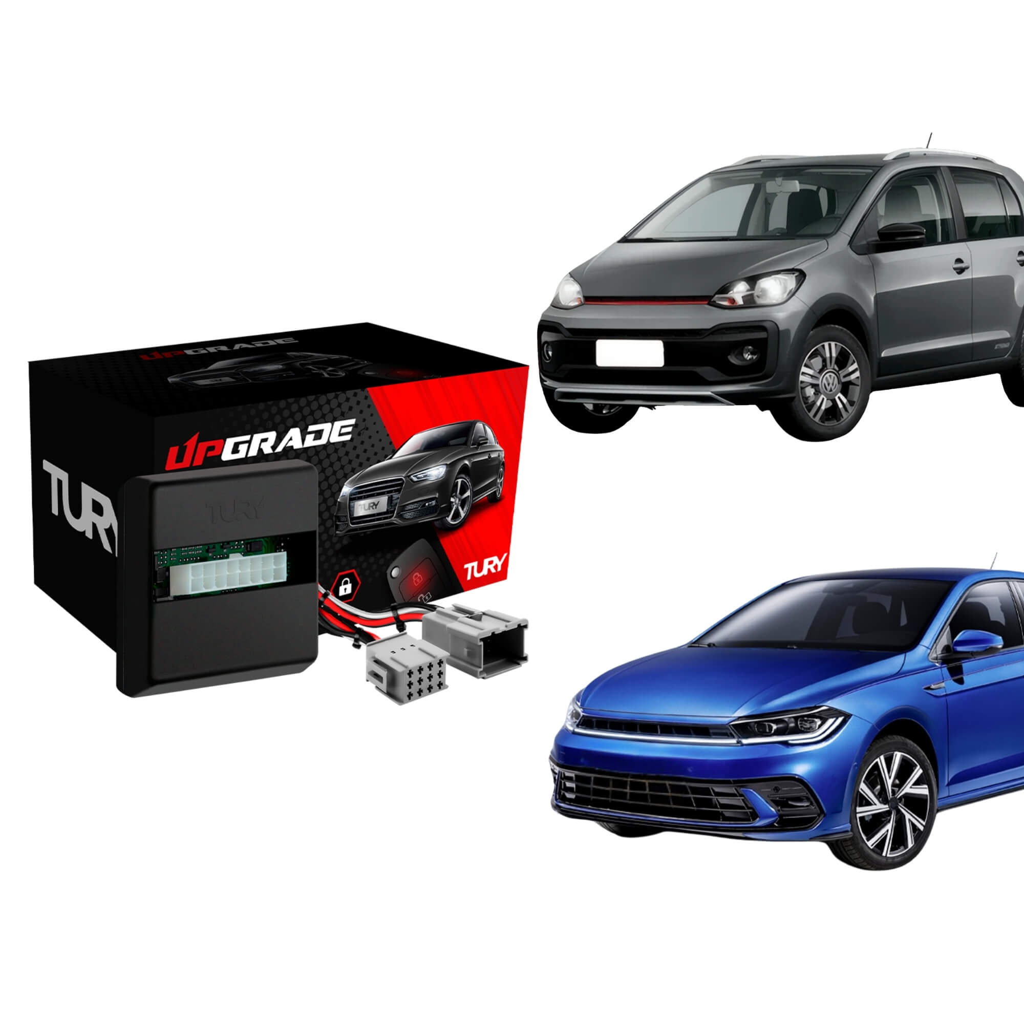 Módulo Automação de Vidros Elétricos Antiesmagamento compatível com UP e Polo Tury - PRO 2.18UP