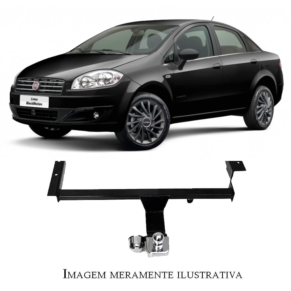 Engate Braconi Linea 2015 2016 Modelo Fixo Tração 500Kg Não Precisa Furar c/ Bola Cromada-FT-38