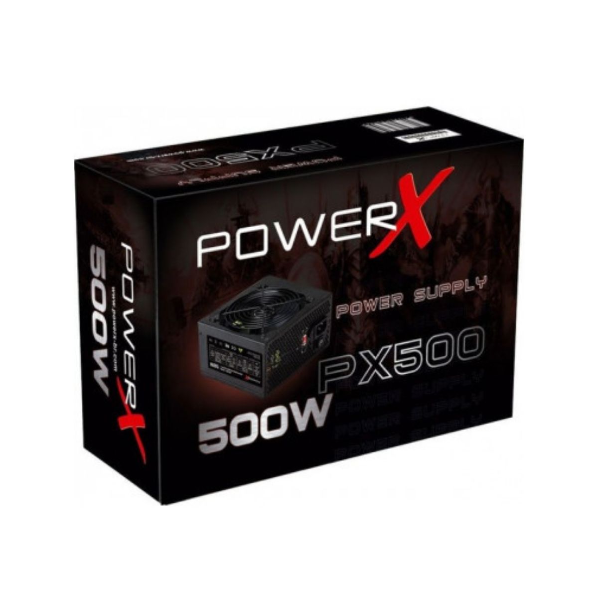 Fonte ATX 500W 24P/Sata Com Cabo Preto PowerX - PX500