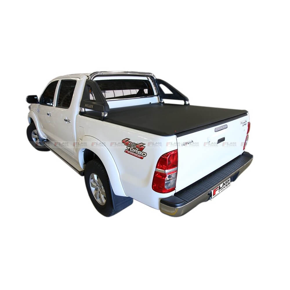 Capota Marítima Flash Force Toyota Hilux Cabine Dupla 2005 até 2015 com Santo Antônio Tubular Fixo na Caçamba - LFF102