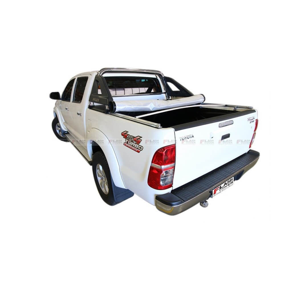 Capota Marítima Flash Force Toyota Hilux Cabine Dupla 2005 até 2015 com Santo Antônio Tubular Fixo na Caçamba - LFF102