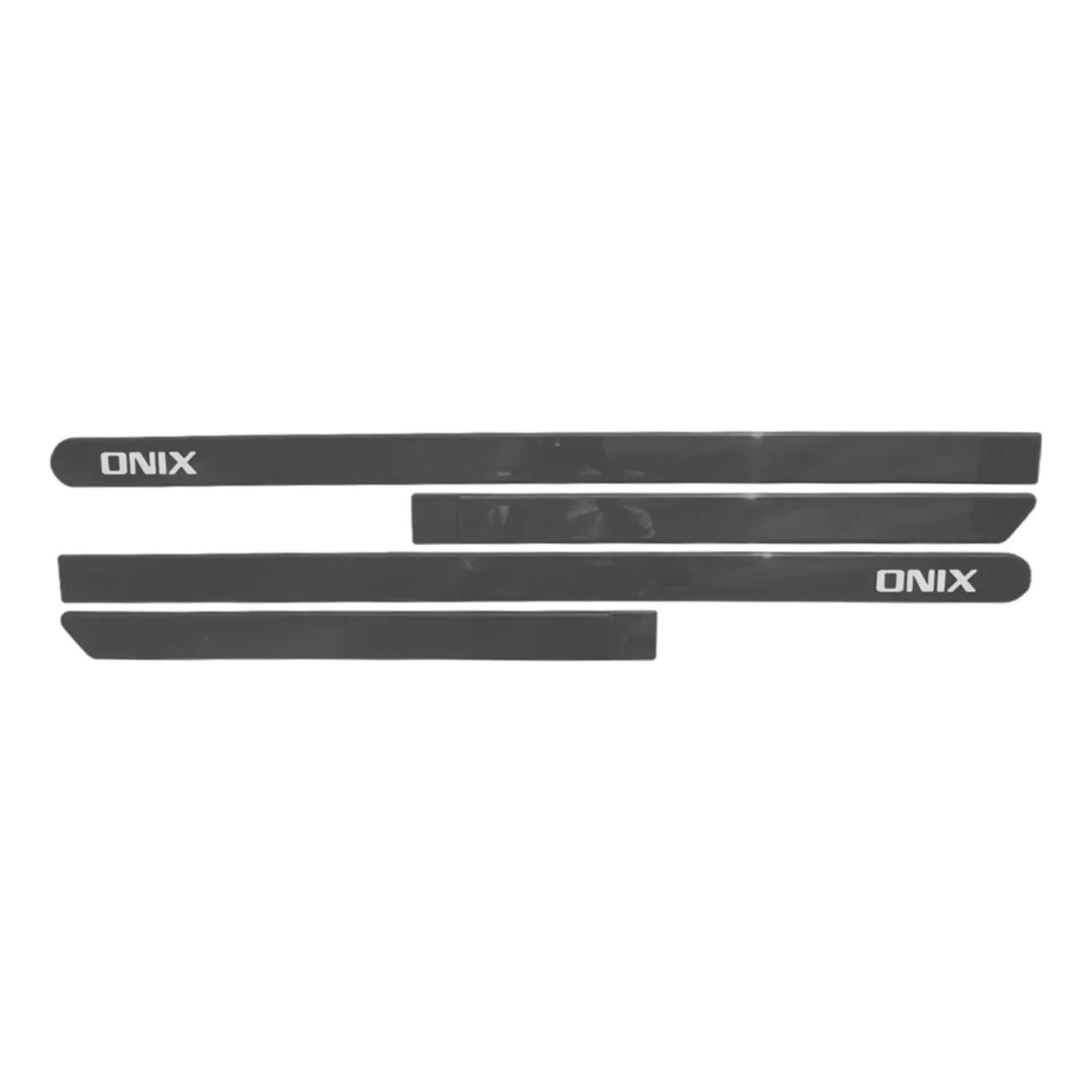 Jogo Friso Lateral Pintado GM Onix Cinza Mond Flash - 5239