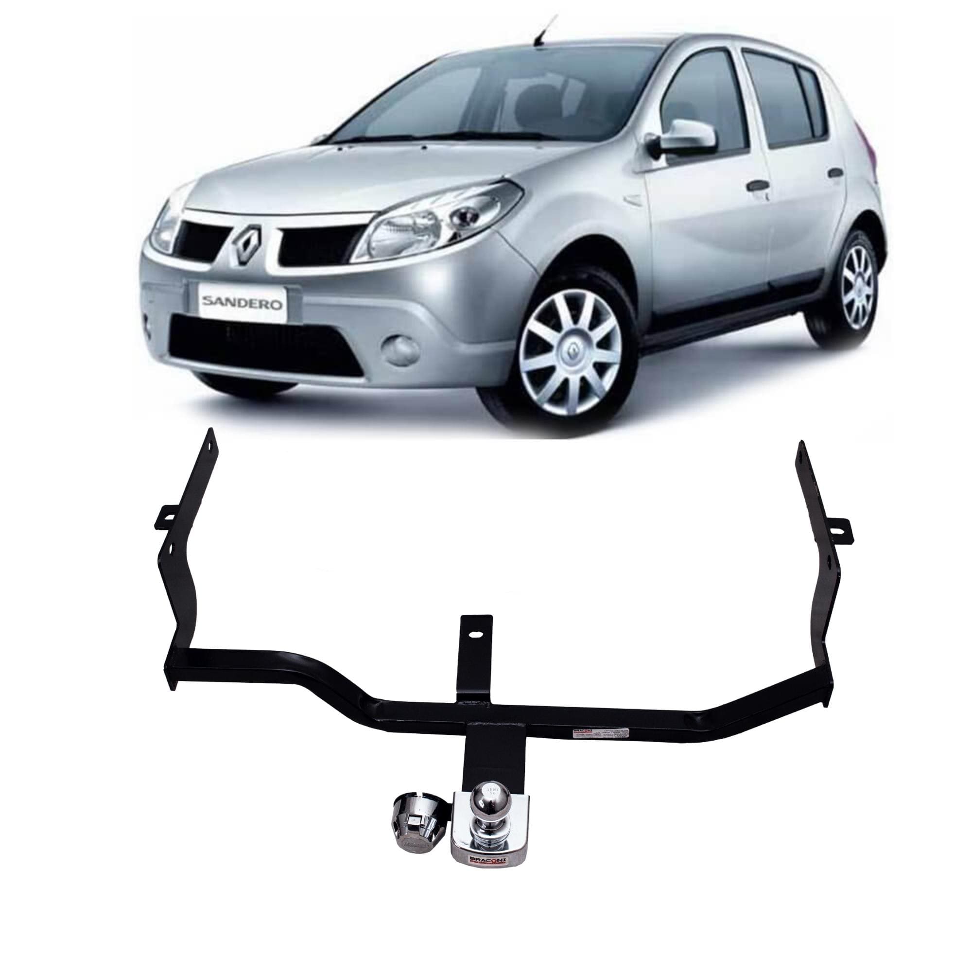 Engate Braconi para Sandero 2015 2016 2017 2018 2019 Tração até 450Kg com Bola Cromada - IM-126
