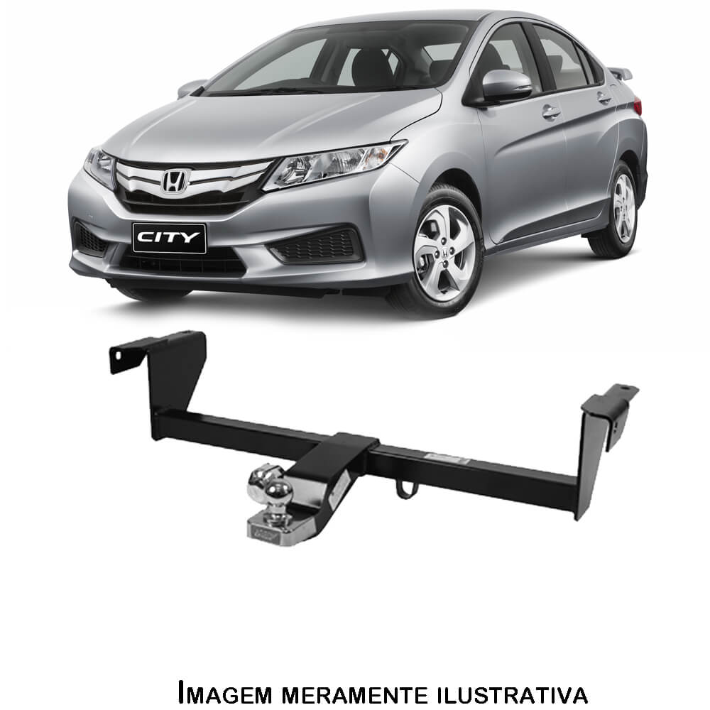 Engate Braconi Honda City 2015 até 2021 Capacidade de Tração 450Kg Modelo Fixo - IM 125
