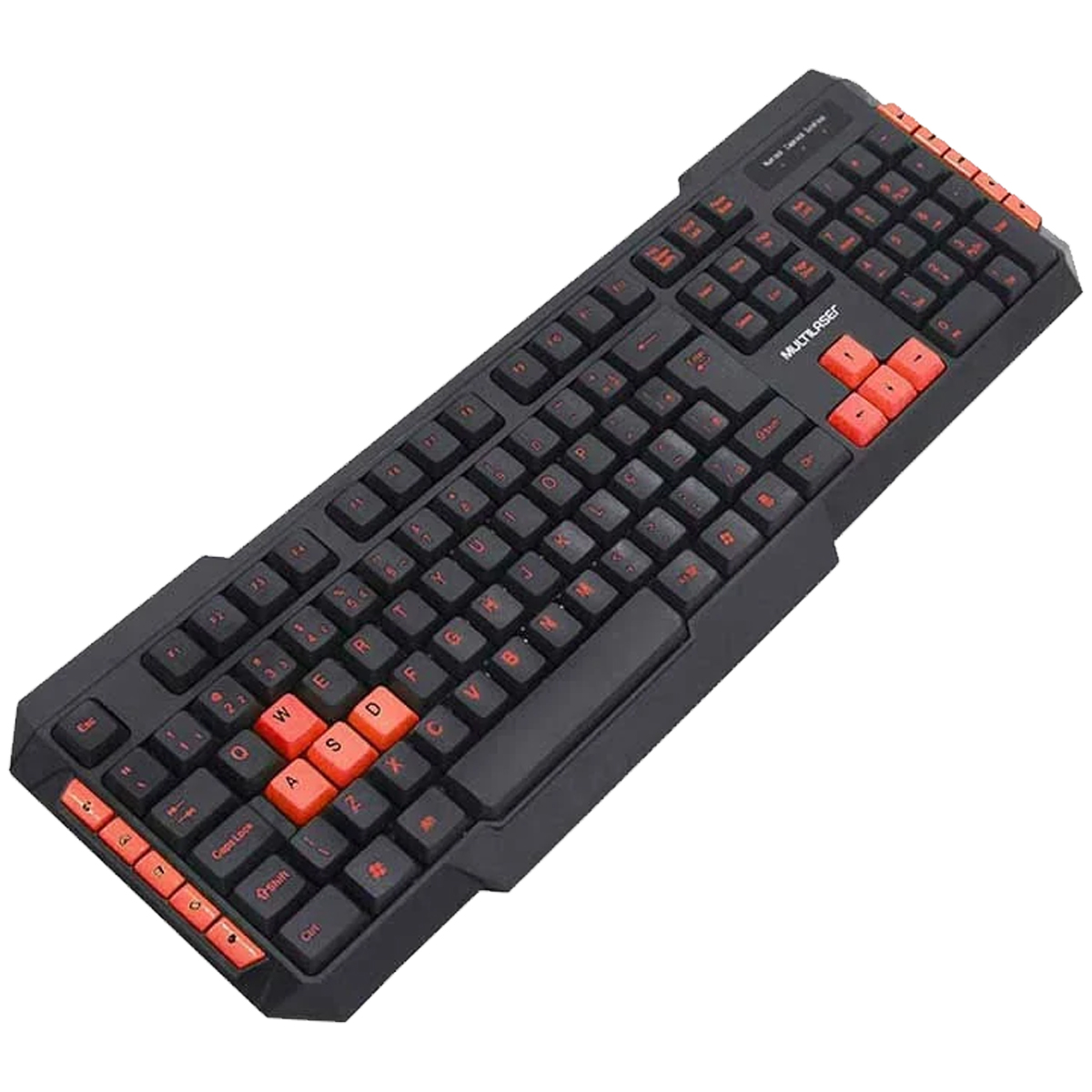 Teclado Gamer Com Hotkeys Multimídia Teclas Silenciosas Red USB Preto e Vermelho TC160 Multilaser