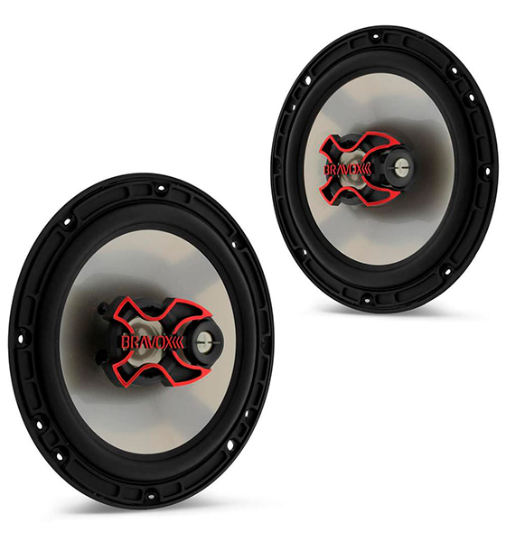 Par de Alto Falantes Bravox Triaxial 6"  B3X60X 100WRMS 9-6076/097