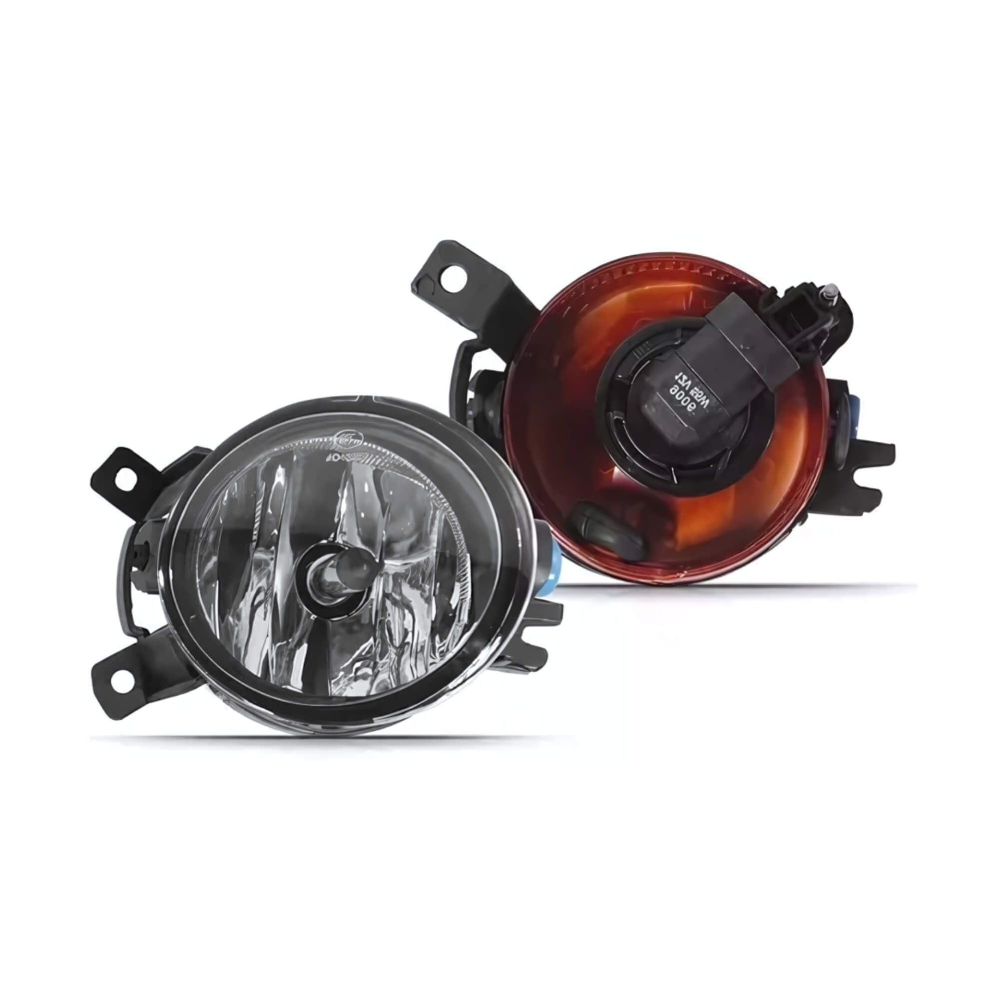 Kit Farol de Milha Fox 2015 a 2019 Moldura Cromada Botão Original Quadrado Zapos - KFM796