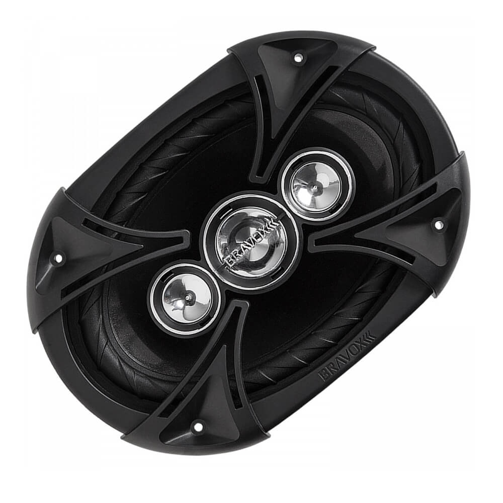 Par de Alto Falante Bravox 6x9 Quadriaxial 6X9 B4X69BK 220WRMS 9-6057/071