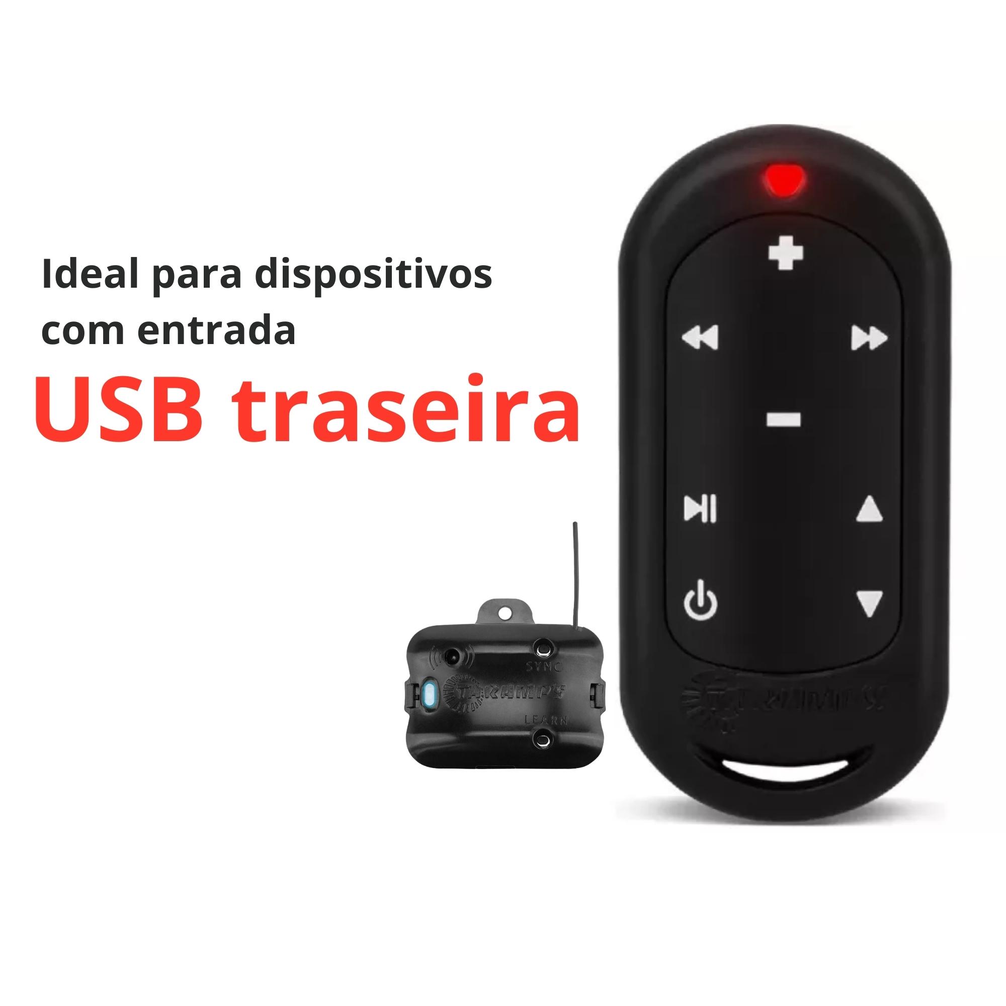 Controle Longa Distância 300m Preto Taramps TLC 3000