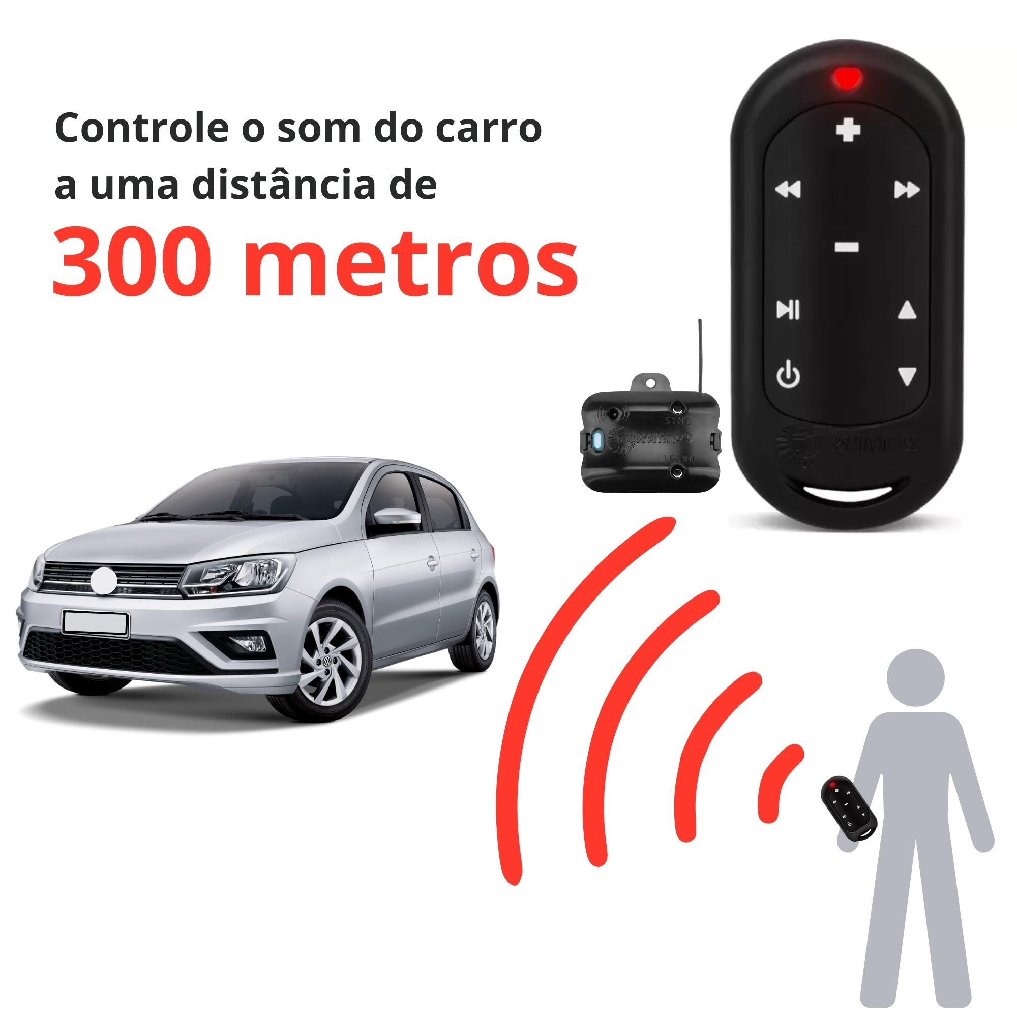 Controle Longa Distância 300m Preto Taramps TLC 3000