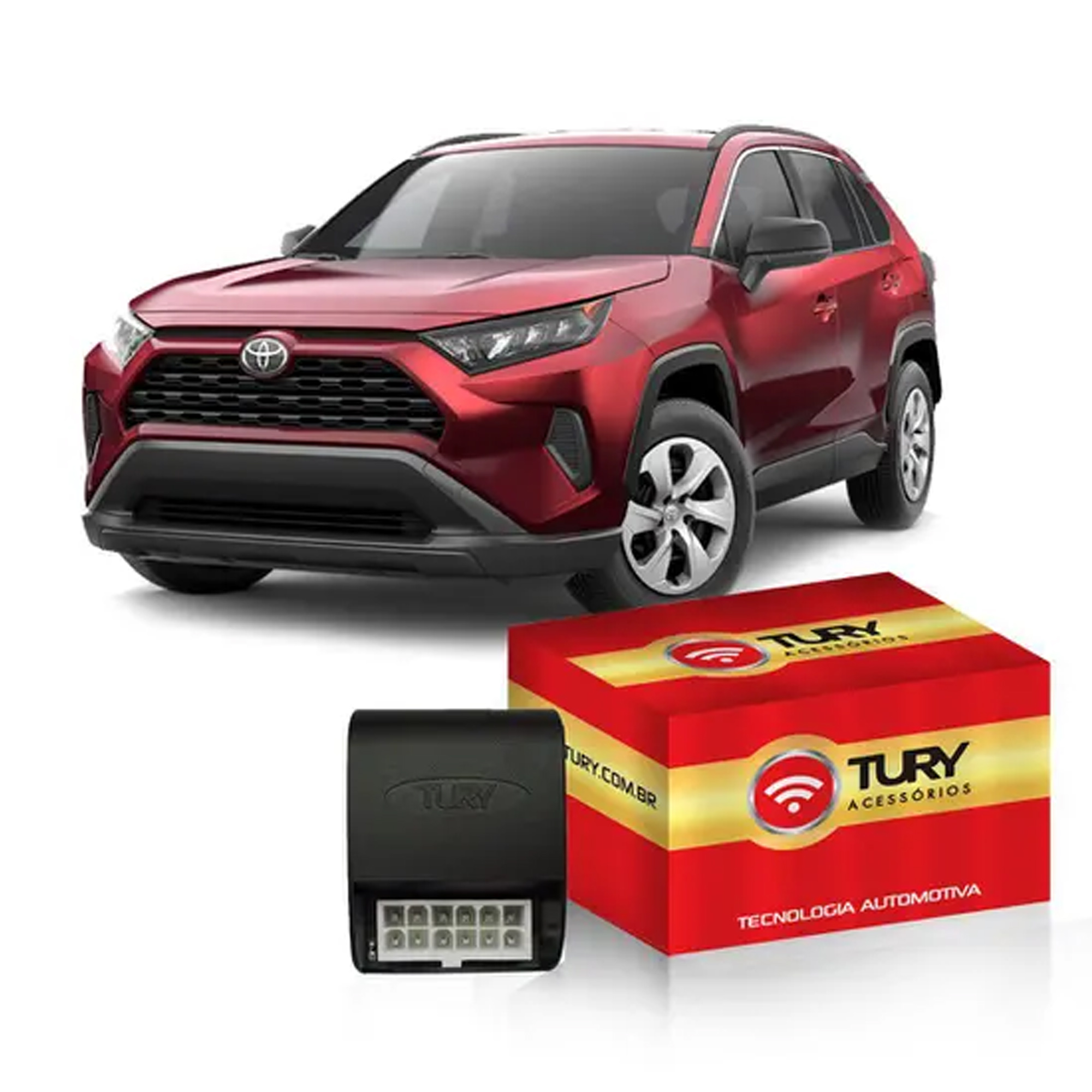 Modulo de Trava Eletrica Tury AC03A Speed Lock / Brake Lock / Aceler - RAV-4 13/16