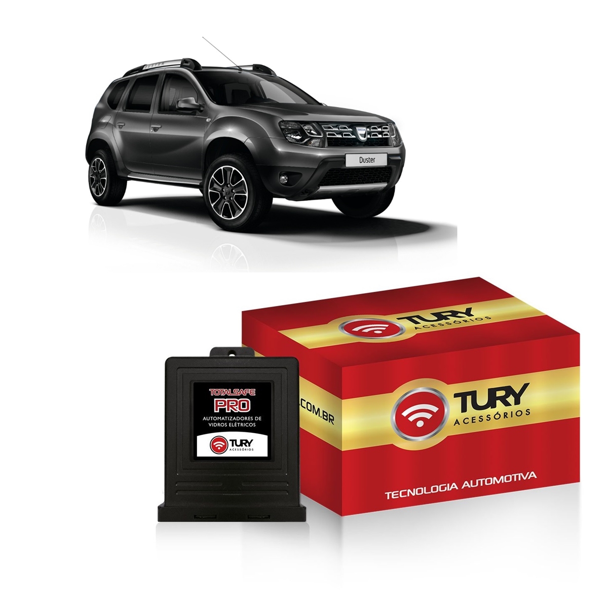 Modulo de Vidro Tury Oroch 15/16 Duster Dynamique/Dakar/Expression 15/16 c/ Anti-esmag.-PRO2.8CW