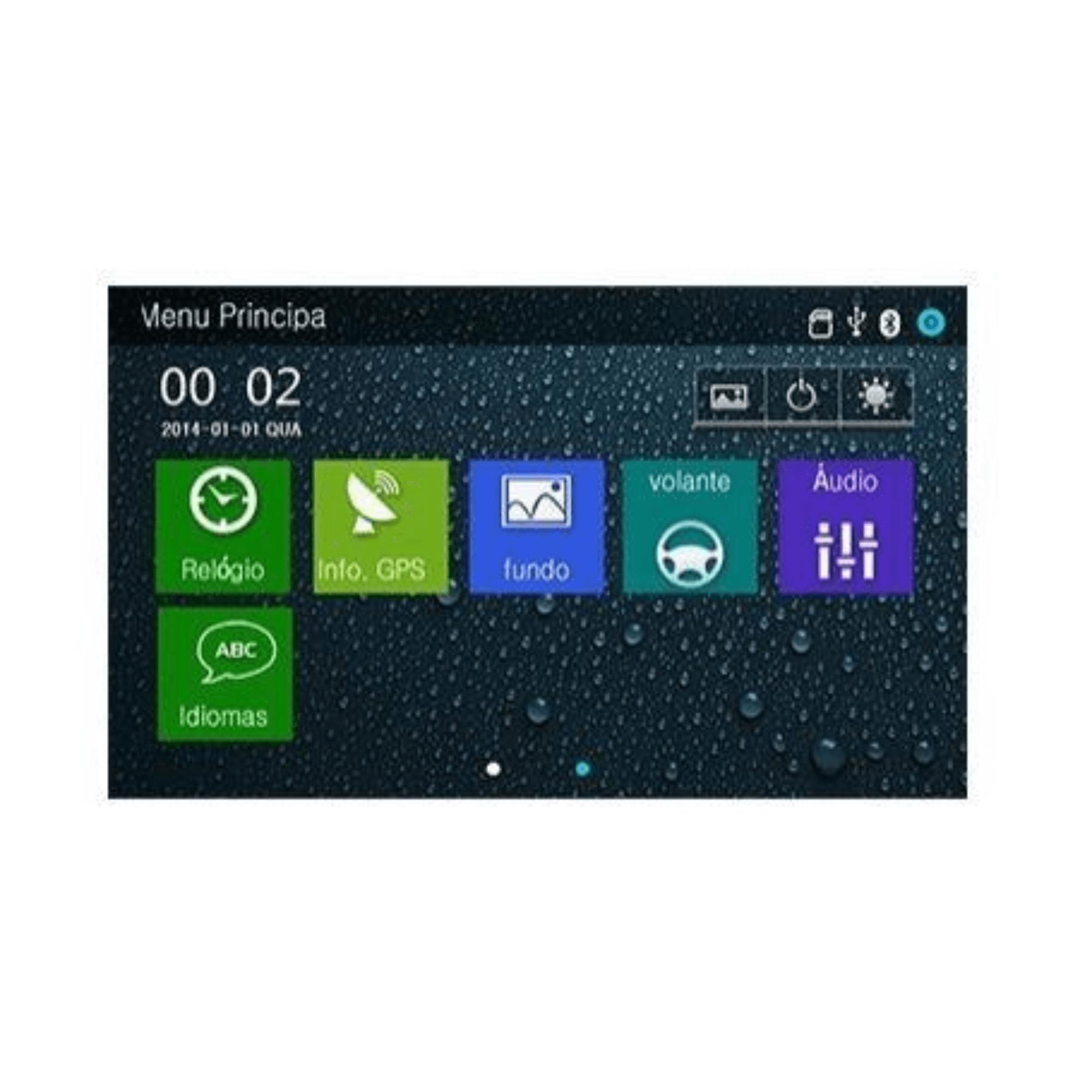 Central Multimídia Bluetooth Com GPS TV USB Tela De 6,2 Polegadas Voolt - Vi-150