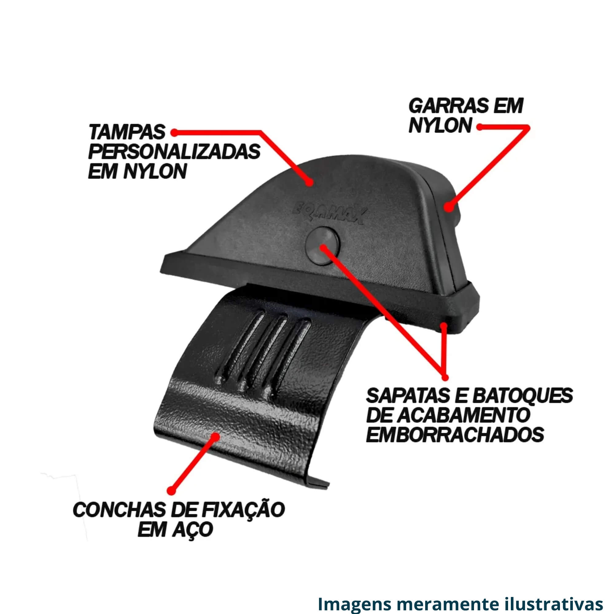 Rack Automotivo Alumínio New Wave Toyota Corolla 2015/2019 Cor Preto Equimax - 6285