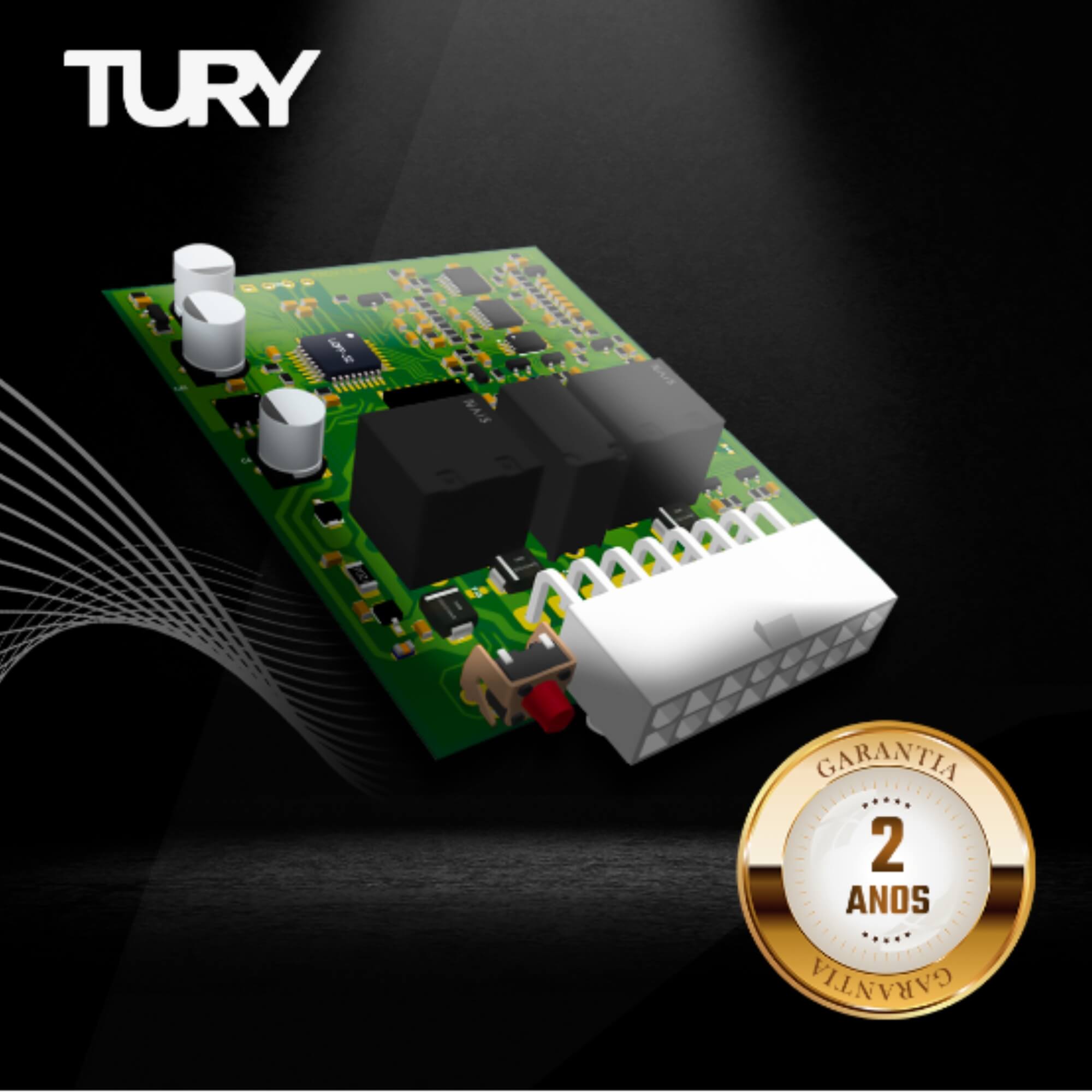 Módulo de Vidro Levantador Universal Anti-esmagamento 24V Tury TW2TR