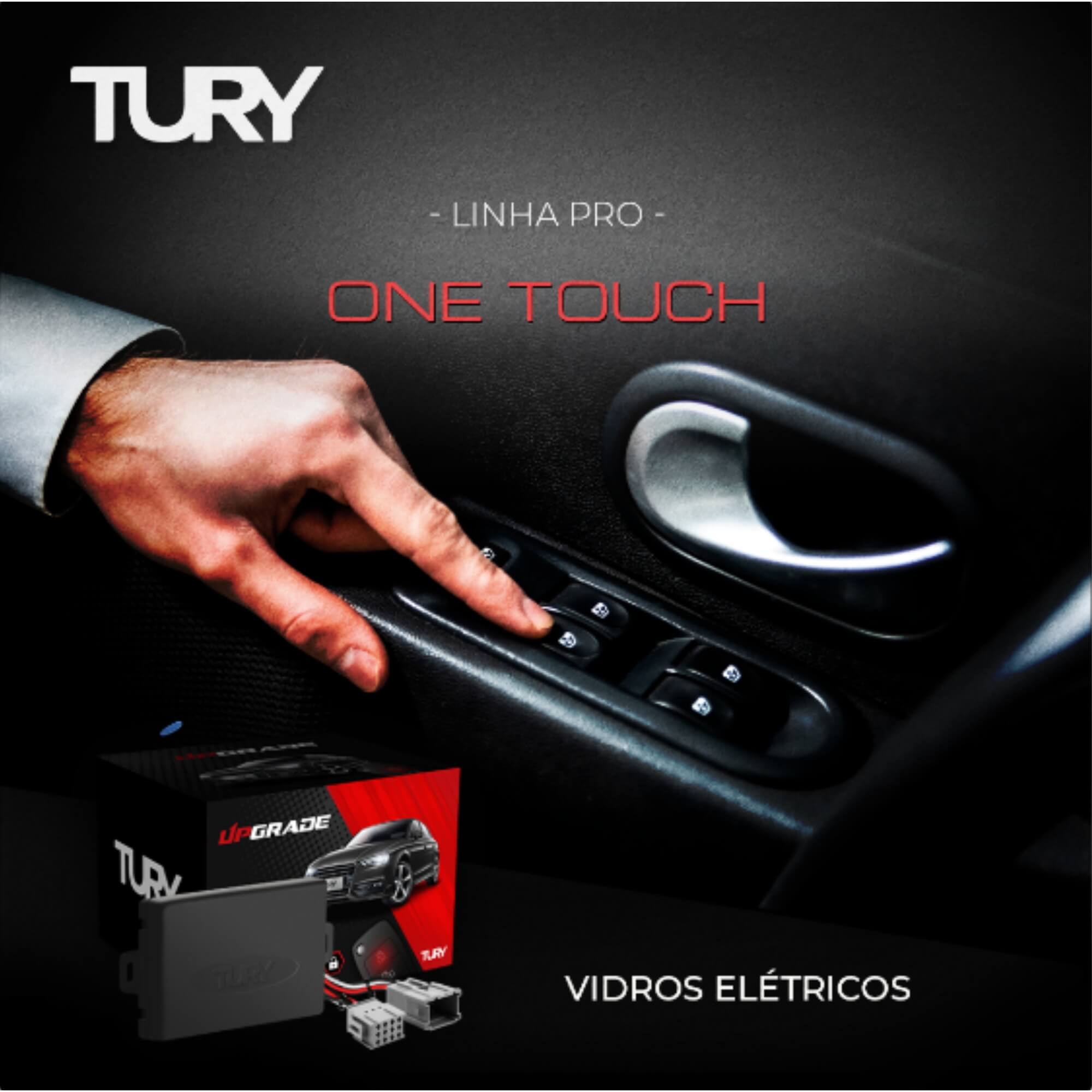 Módulo de Vidro Levantador Universal Anti-esmagamento 24V Tury TW2TR
