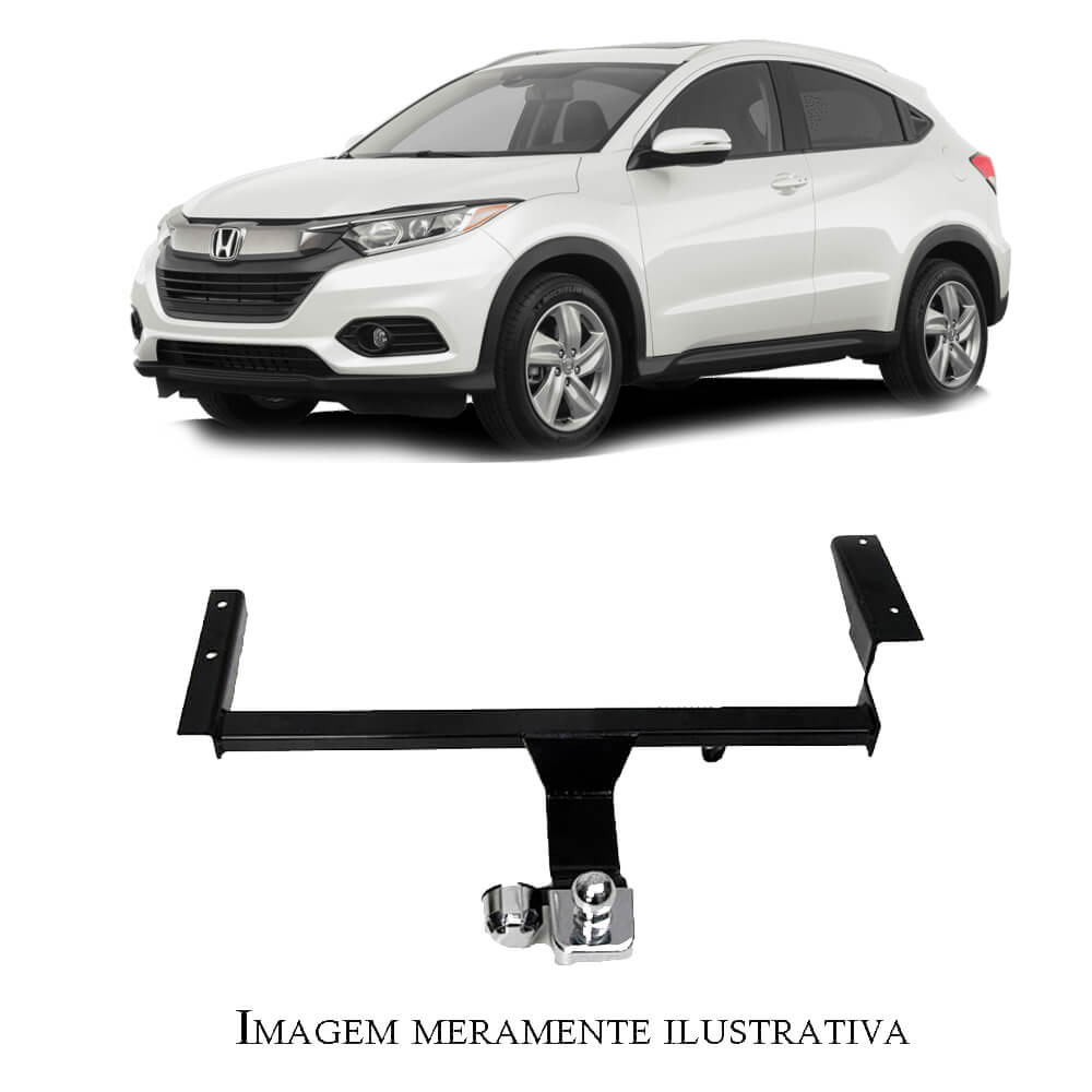 Engate Braconi HRV 2015-2022 (exceto TURBO) Sem Furar Bola Cromada Tração 450kg Modelo Fixo-IM-131