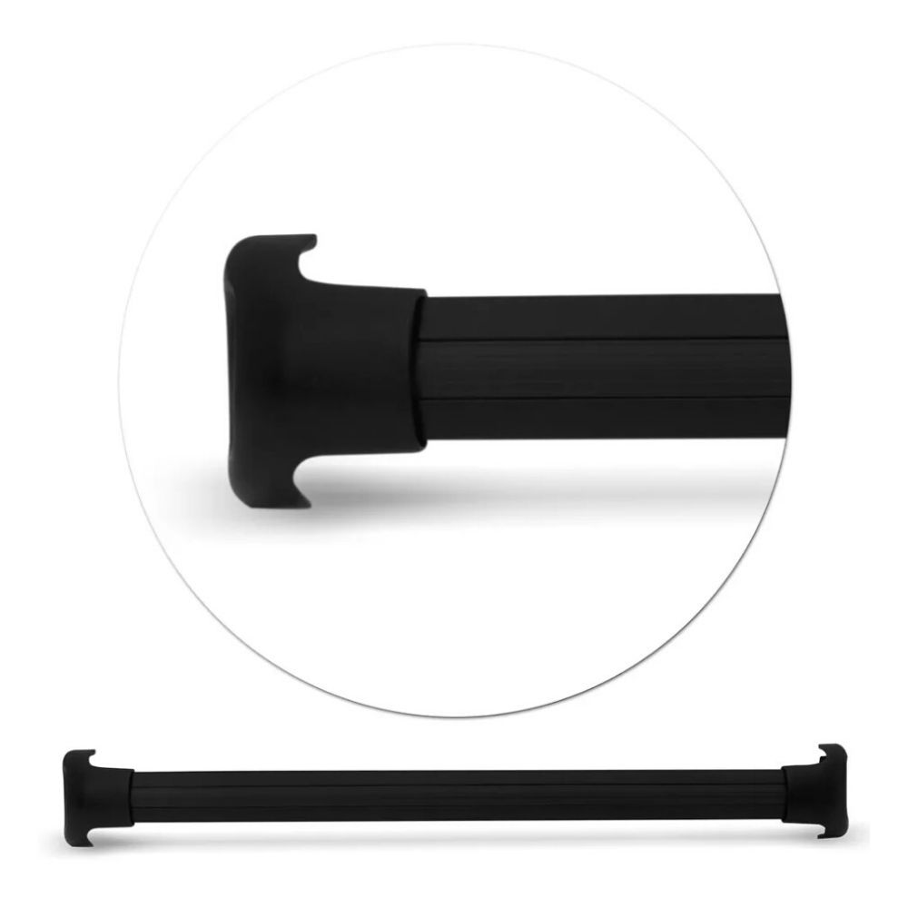 Rack Teto Fox 4 Portas Preto Sportivo Aluminio VW101 Projecar